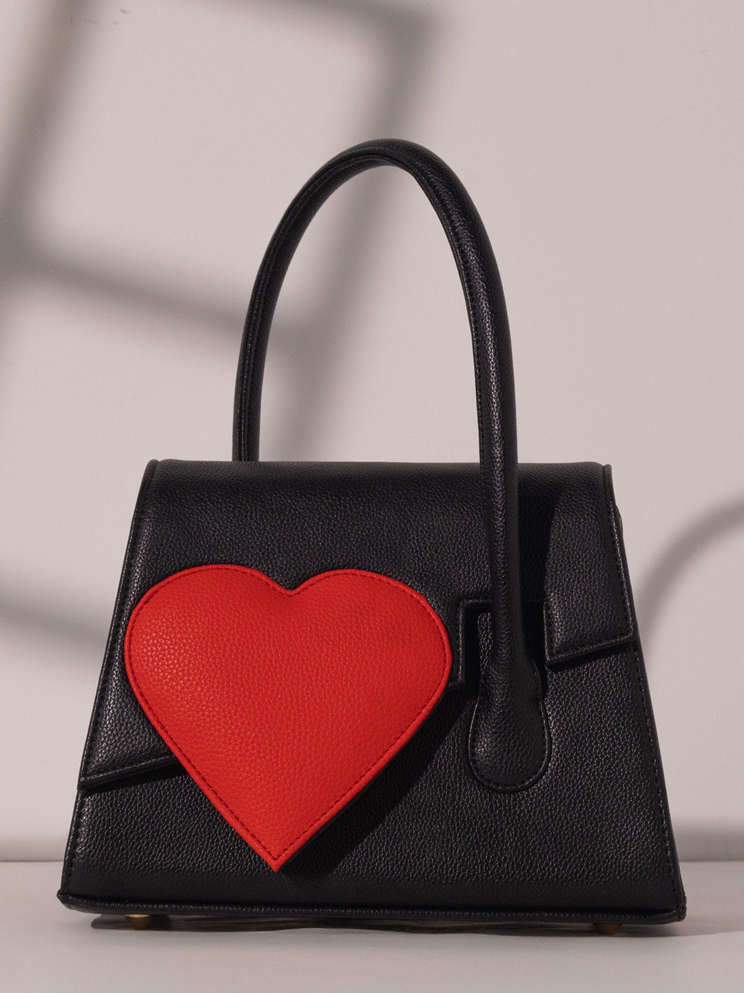 Suave Bags Heartbound Tote Structured Handheld Bag With Tasselled