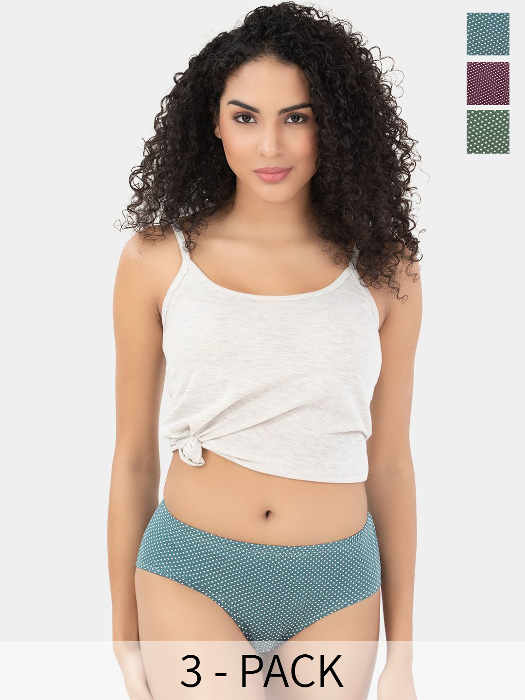 Trylo Gracie Print 22 Women High Coverage Cotton Lycra Hipster High Waist Panties