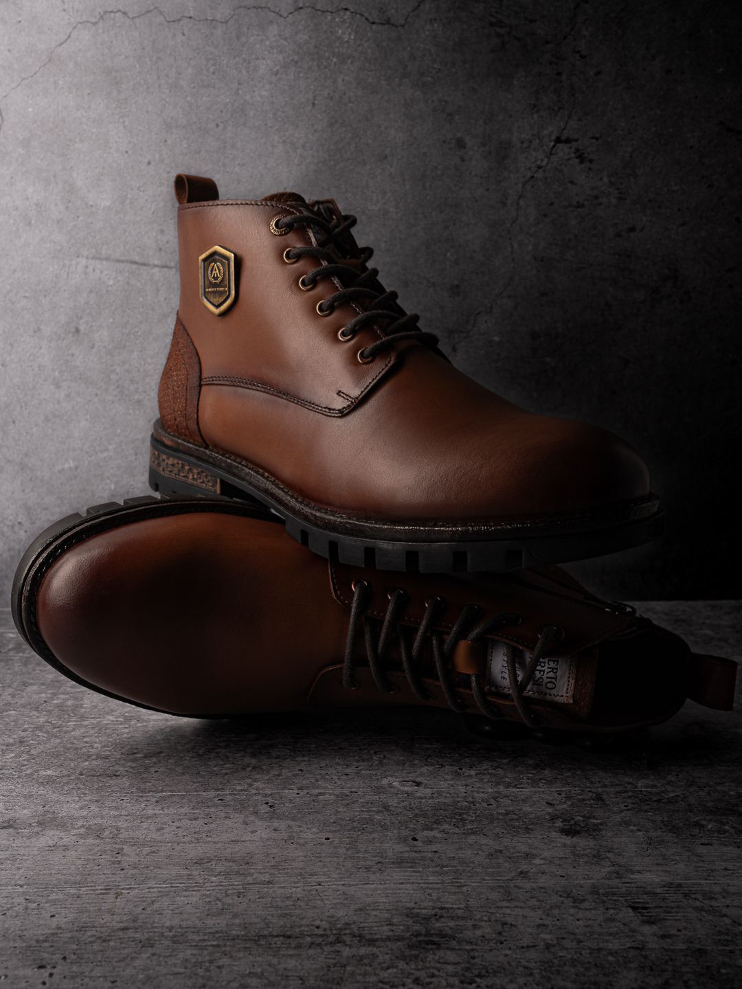 Alberto Torresi Headon Series Devl553 Men Leather Chukka Boots