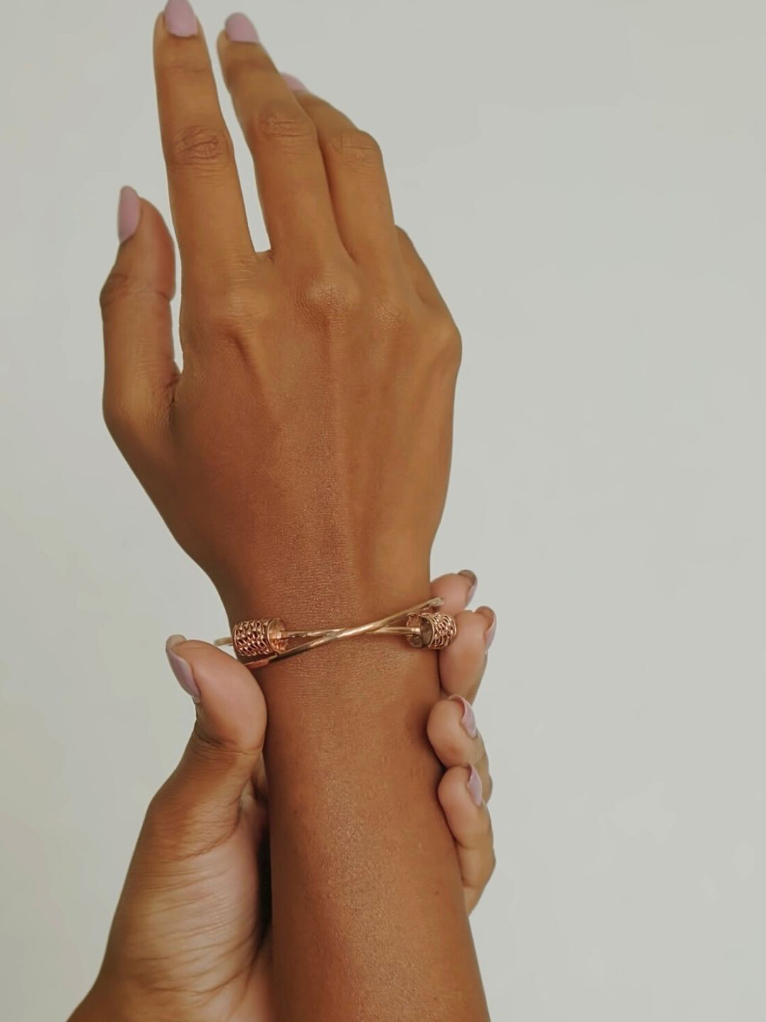 House of Pehr Rose Gold Plated Twisted Bangle-Style Bracelet