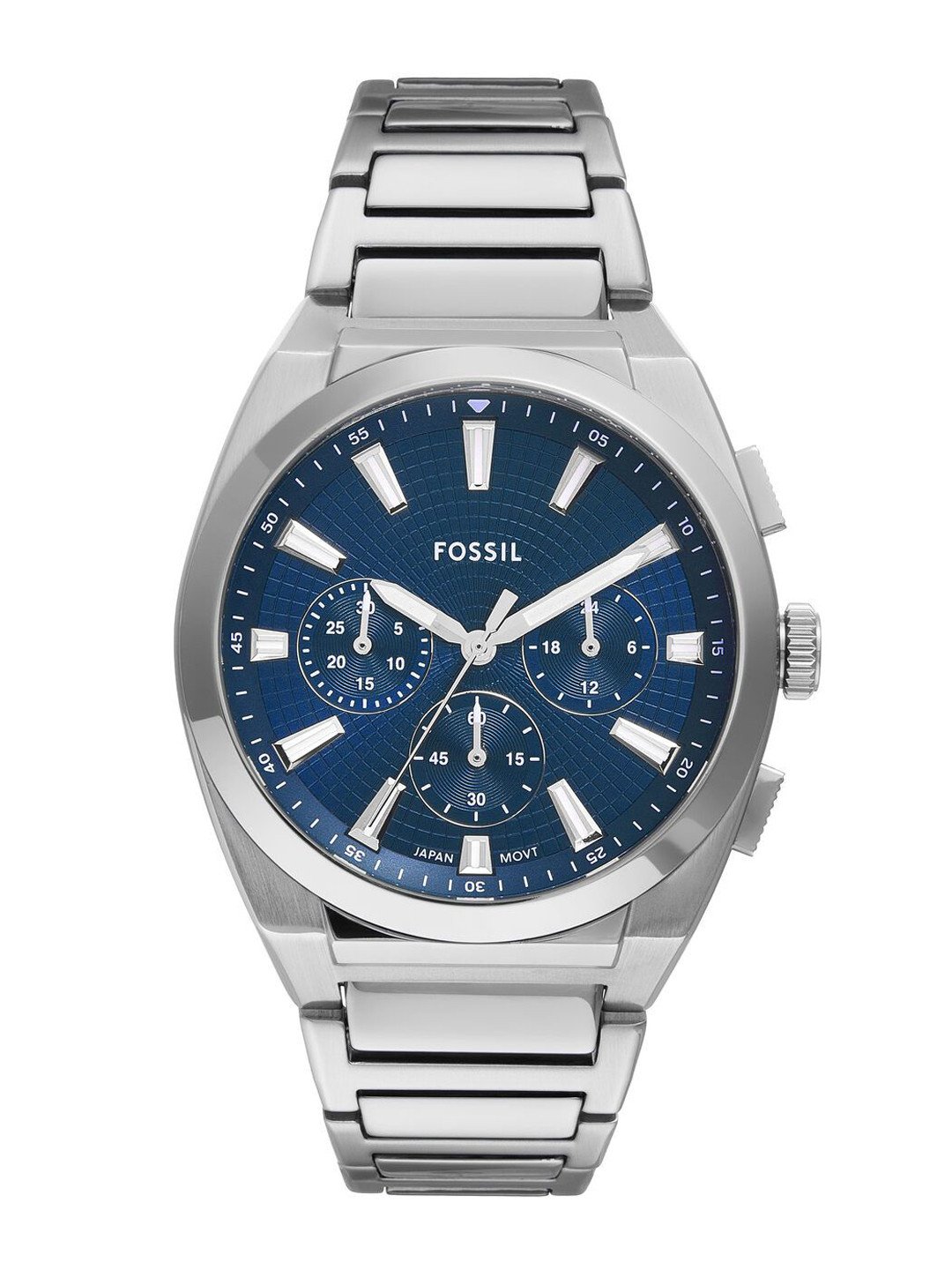Fossil Men Dial & Stainless Steel Straps Analogue Watch FS6104