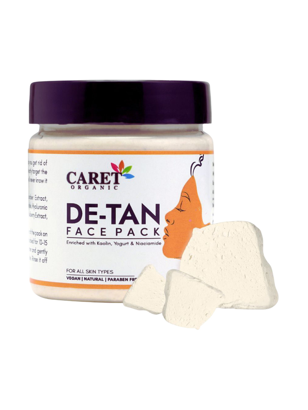 CARET ORGANIC De - Tan Face Pack- 100 g