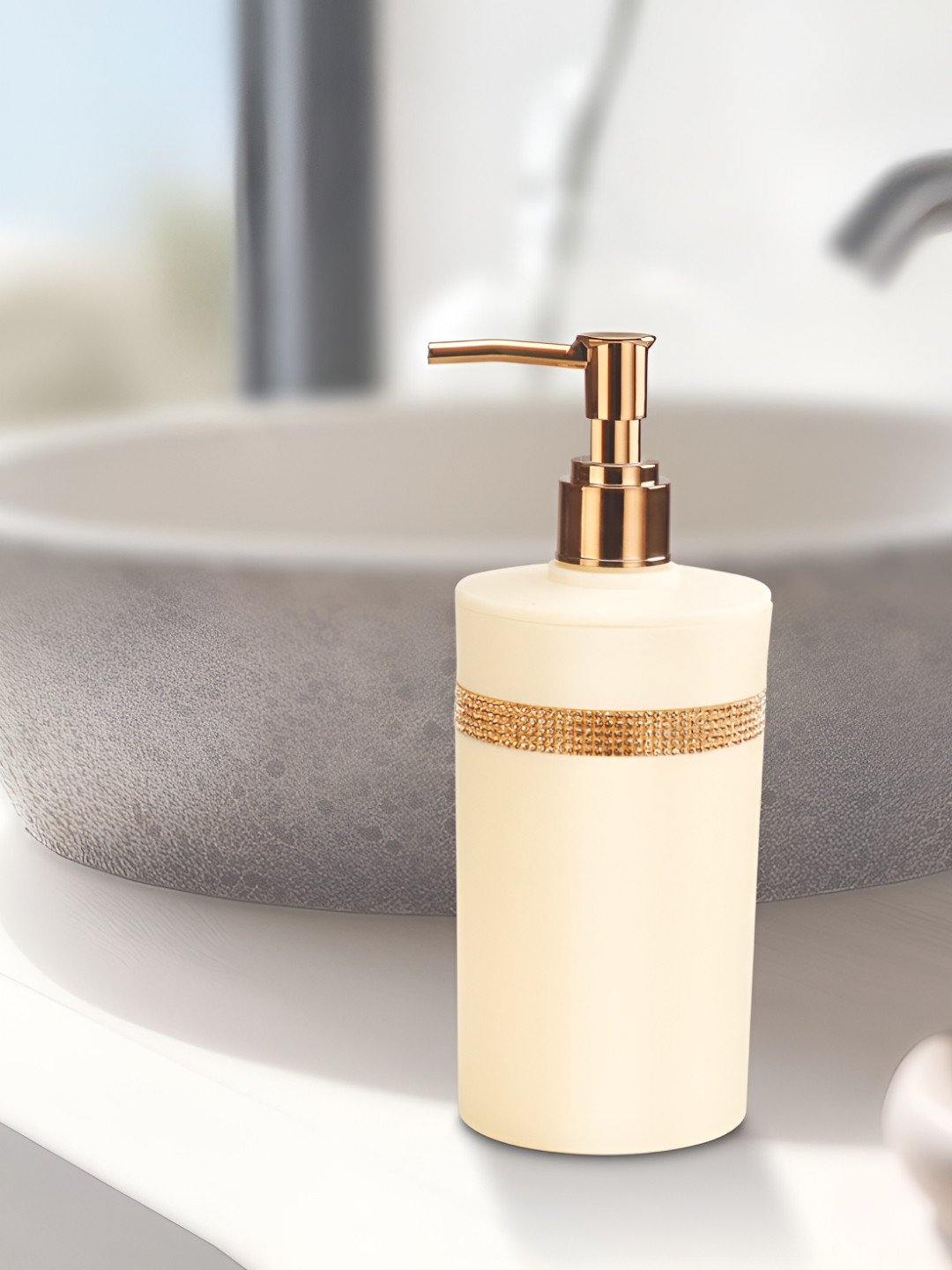 Nayasa Cream Handwash Dispenser with Pump Bathroom Accessories