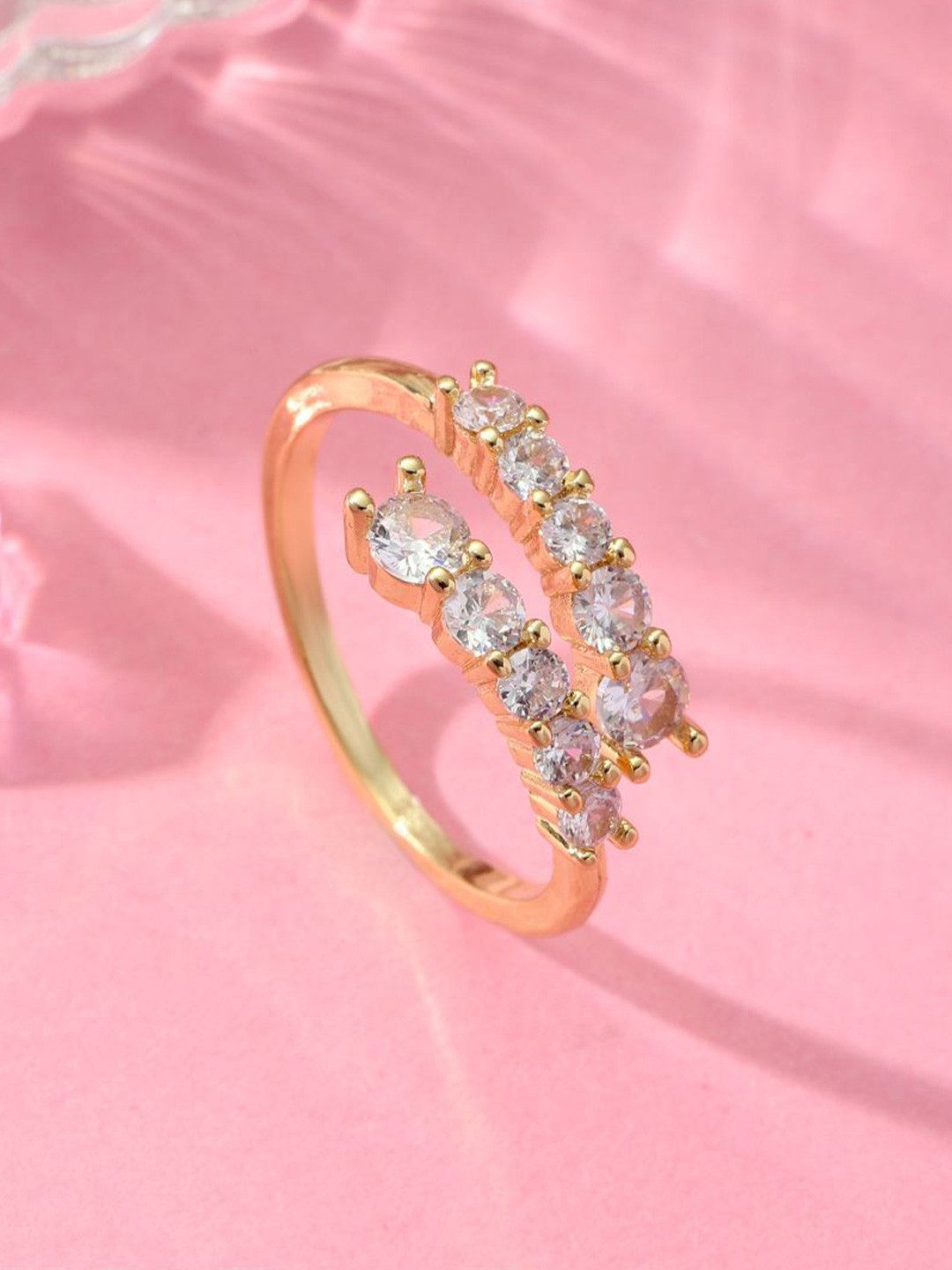 SALTY Radiant Stone Statement Ring For Women & Girls