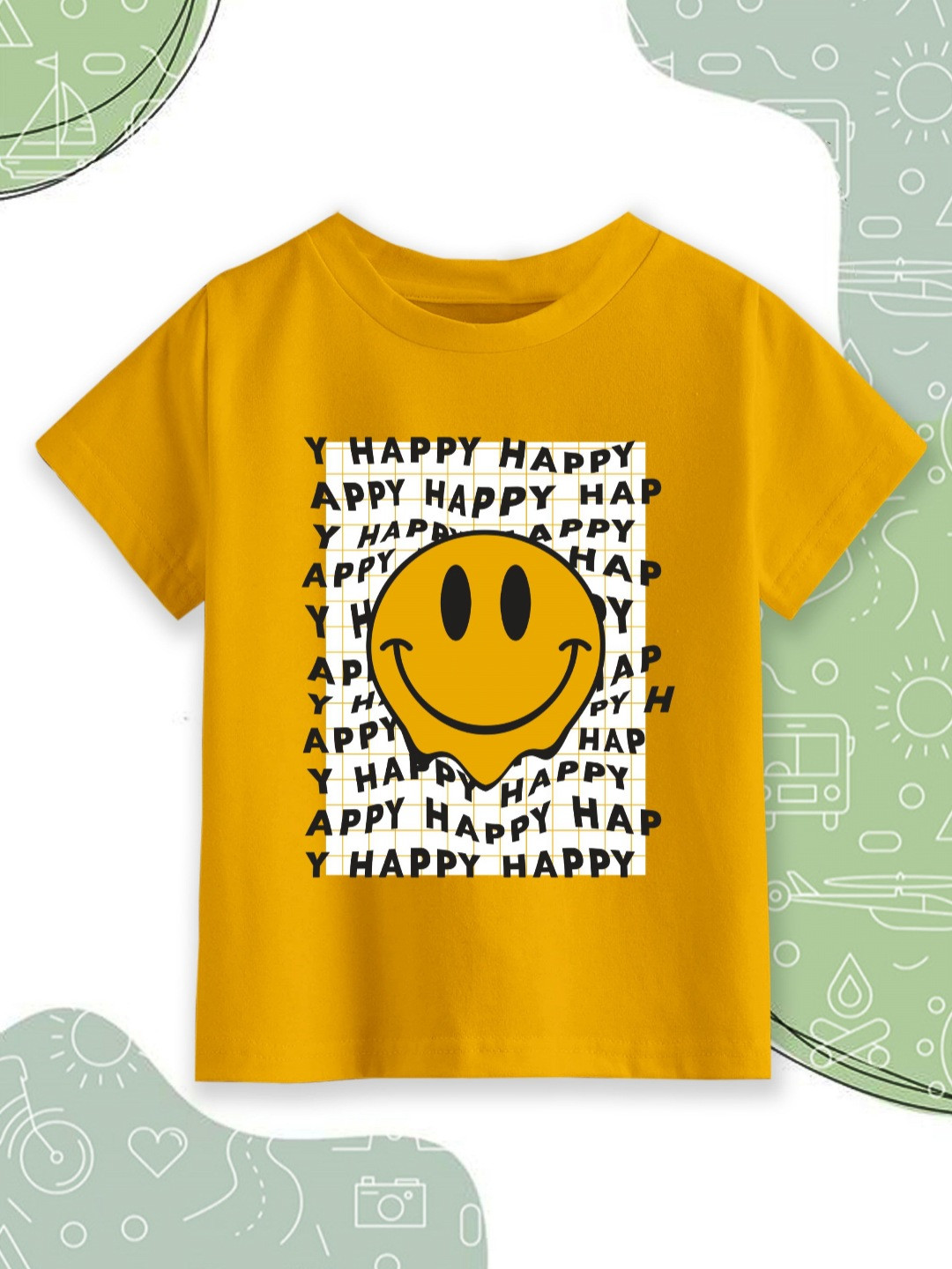 Provogue Boys Graphic Printed Round Neck Cotton T-shirt