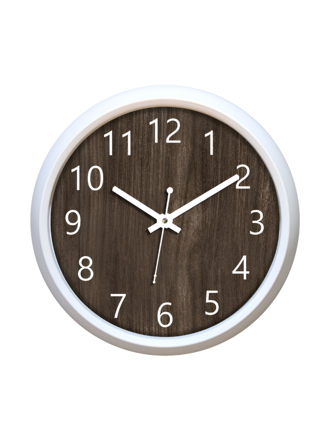 Aura Coffee Brown Contemporary Wall Clock