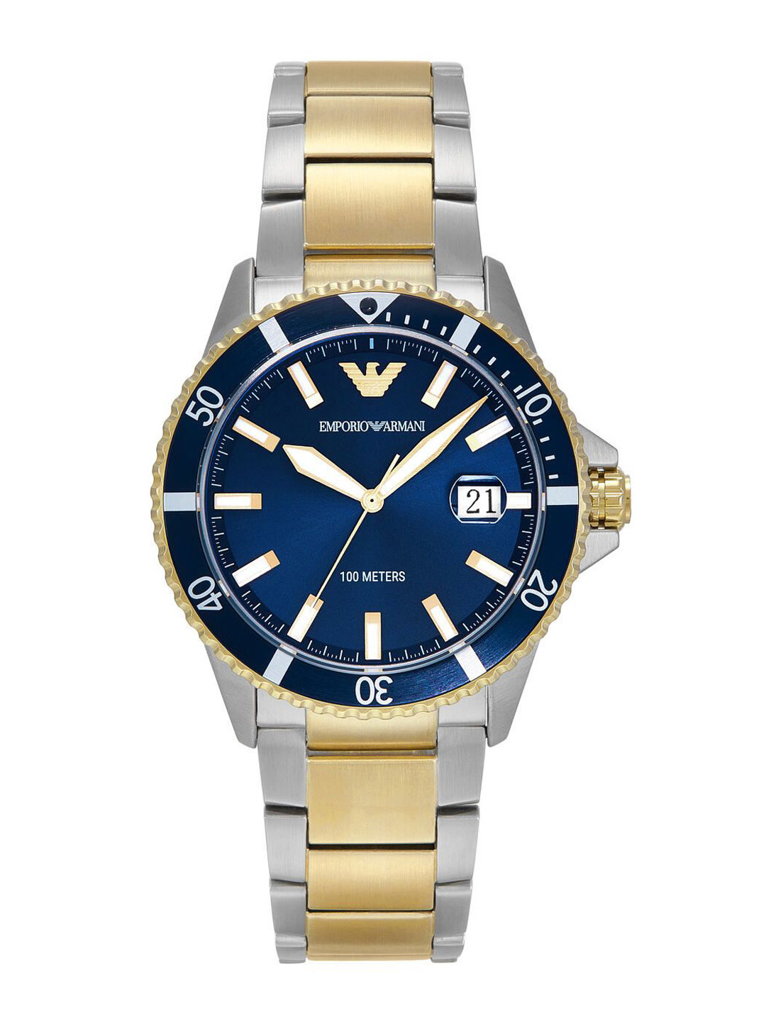 Emporio Armani Men Dial & Stainless Steel Straps Analogue Watch AR11682