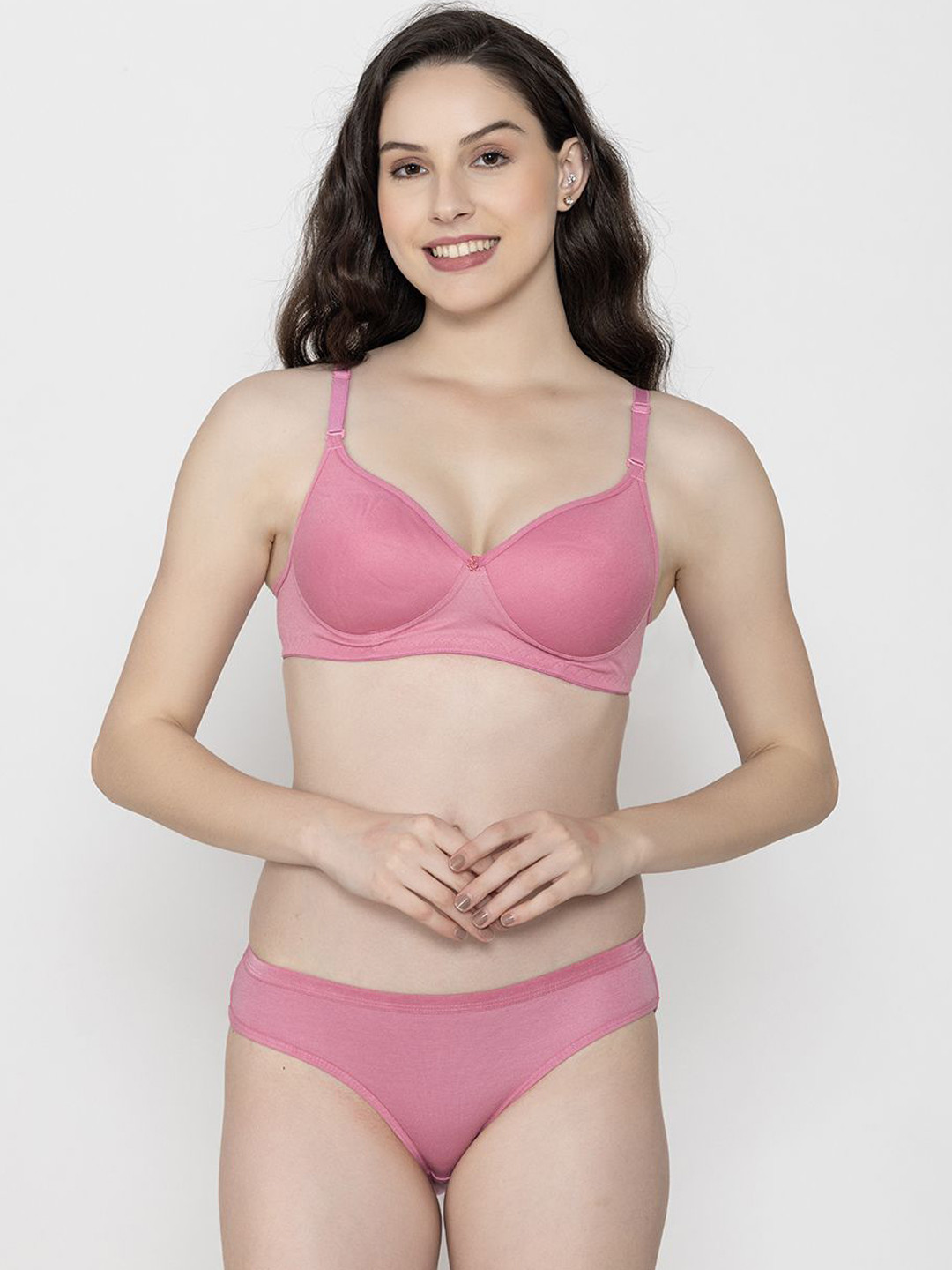 Narsingha Dreams Women Full Coverage Shoulder Strap lingerie Set KMPD-LS-Light Piyazi-30