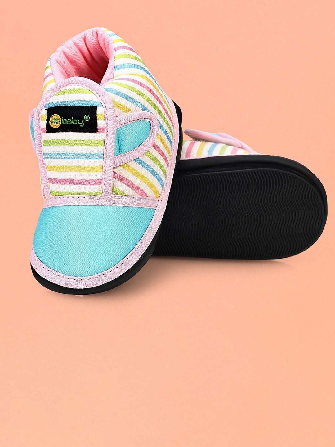 Im Baby Unisex Kids Striped Slip-On Shoes