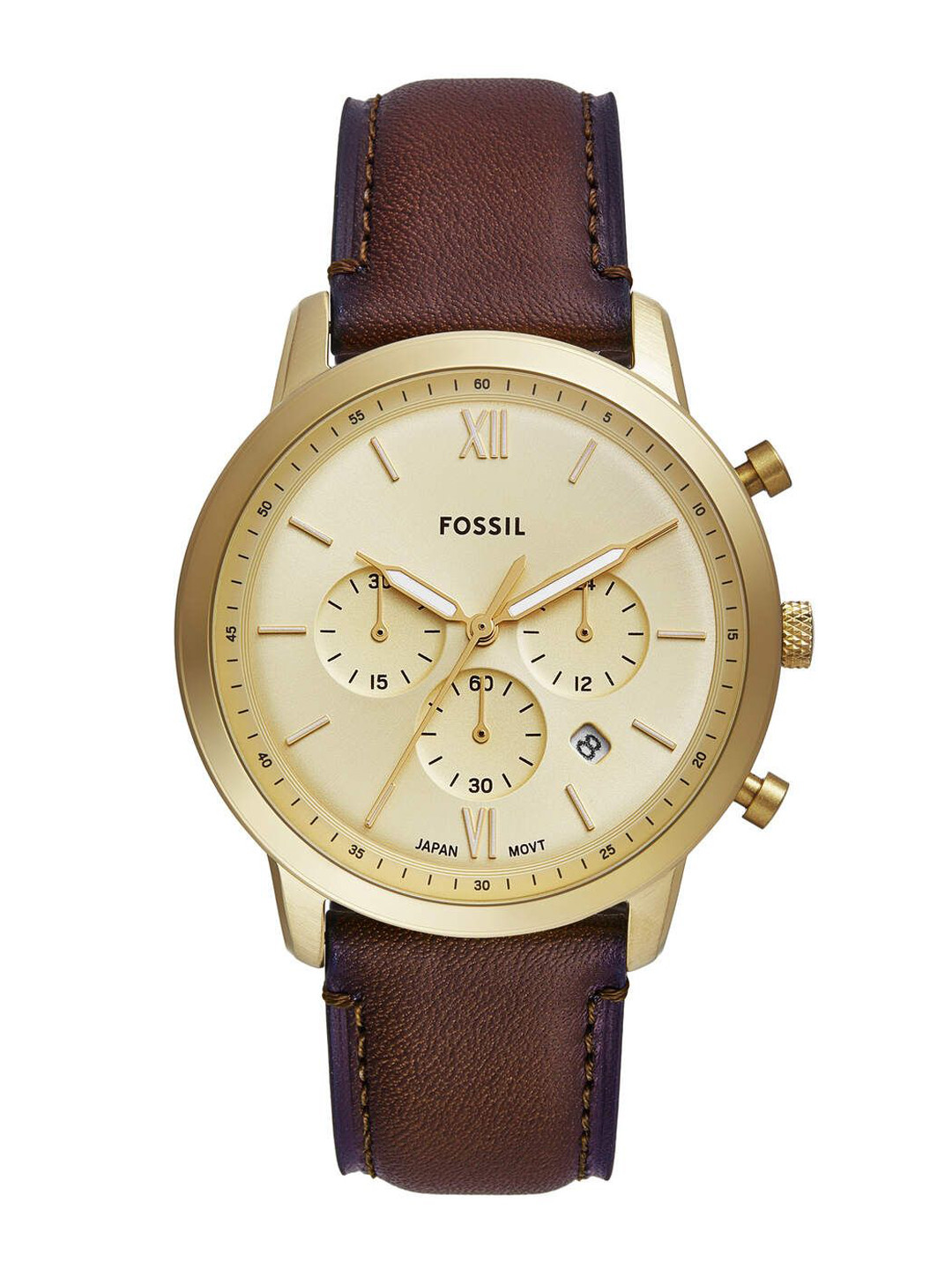 Fossil Neutra Men Dial & Leather Chronograph Straps Analogue Watch FS6113