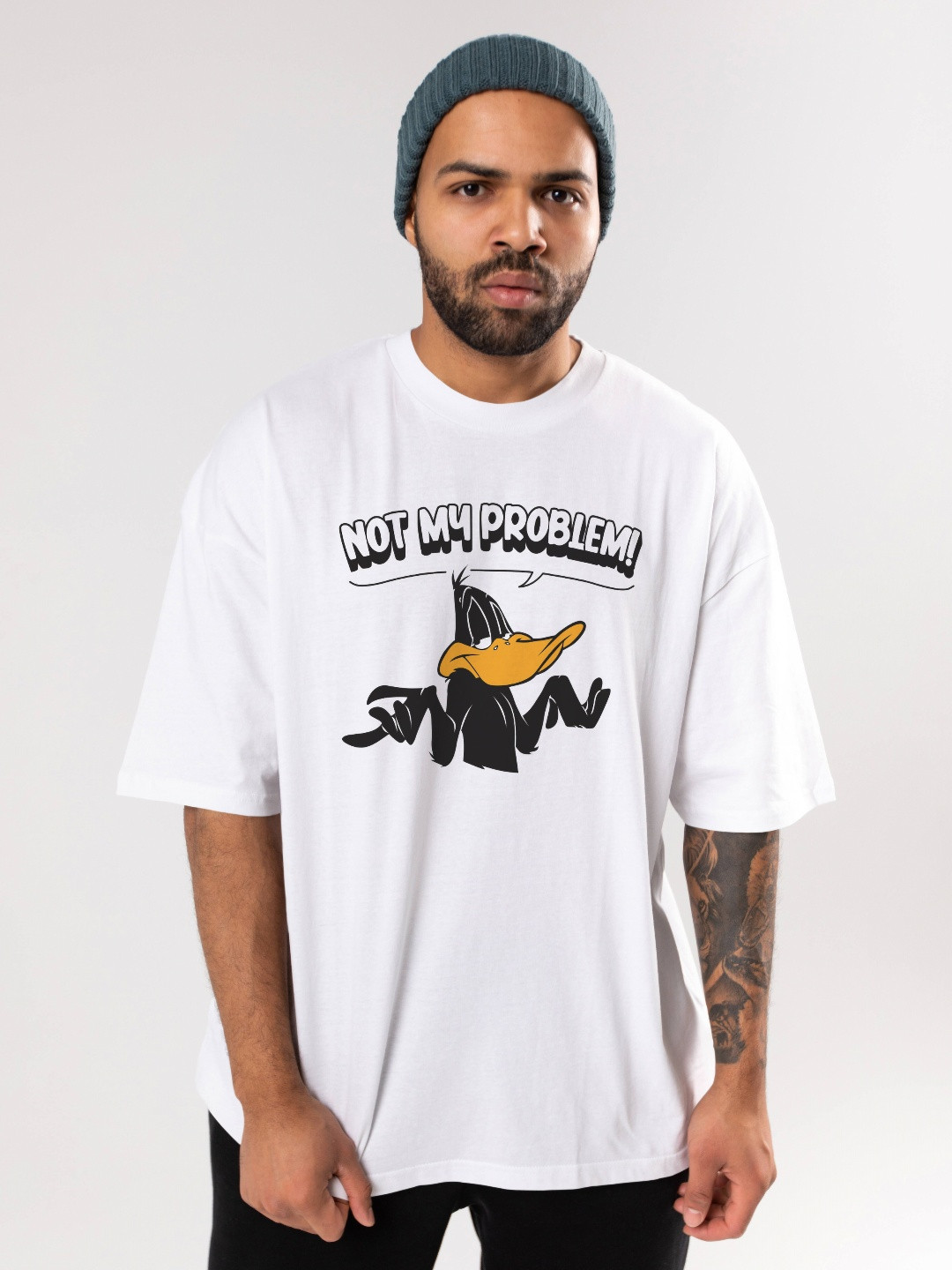 FLYIND VOGUE OUTFIT Men Looney Tunes Graphic Oversized T-shirt