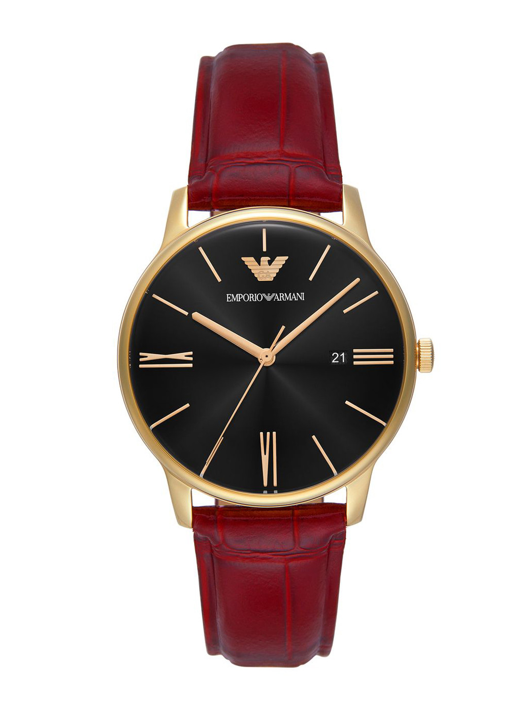 Emporio Armani Men Quartz Leather Straps Analogue Watch AR11673