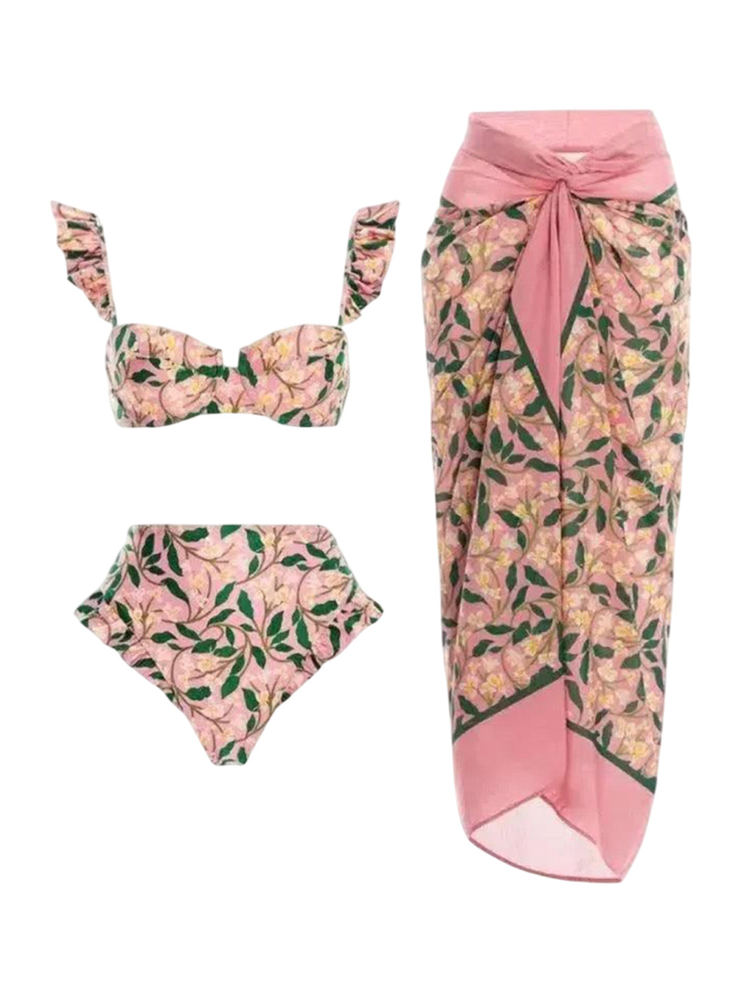 Miss Mosa By Akanksha  Women Travis Bikini With Sarong
