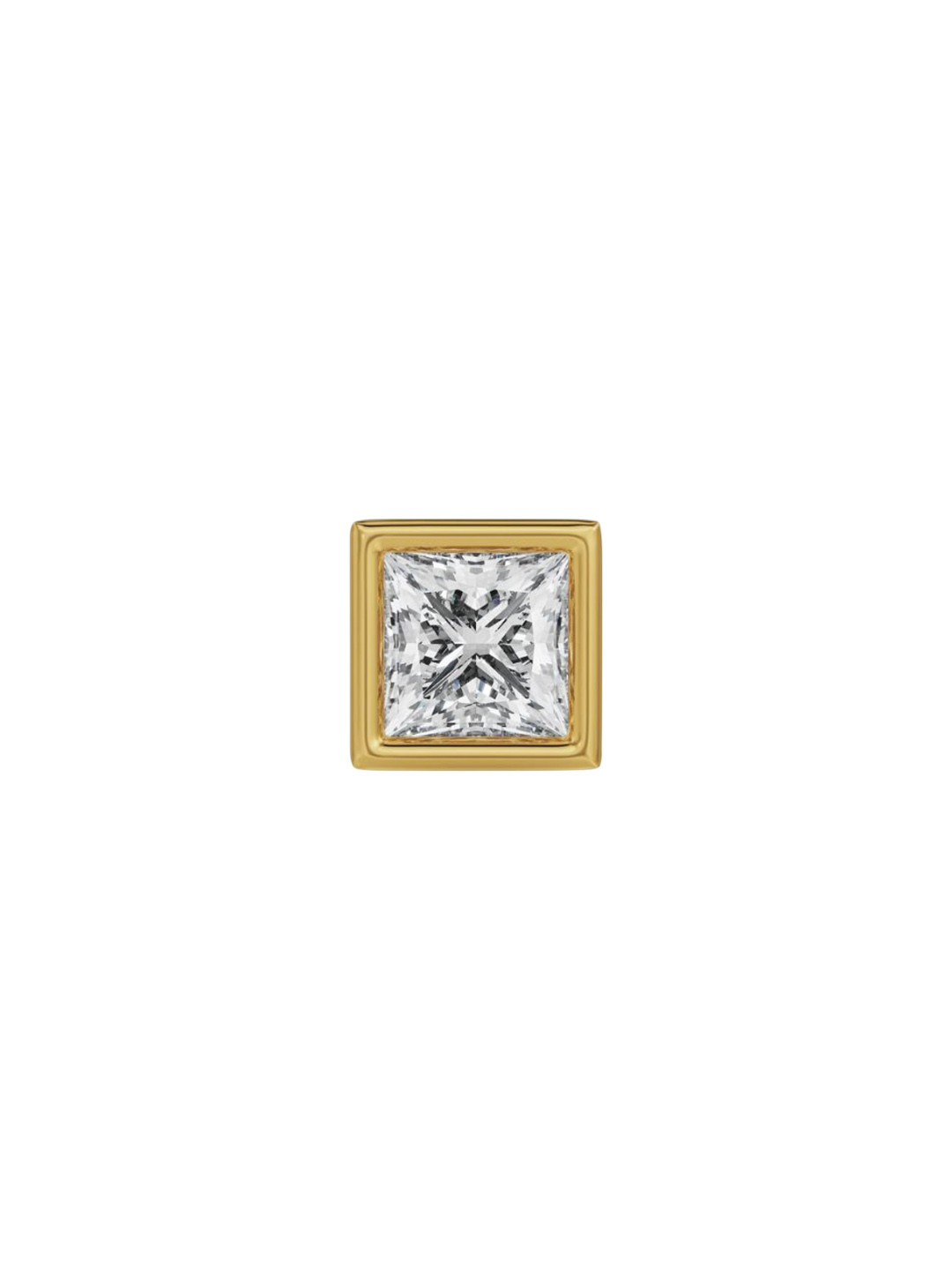 Emori 0.5 CT Solitaire Men Lab Diamond Stud in 18KT Gold