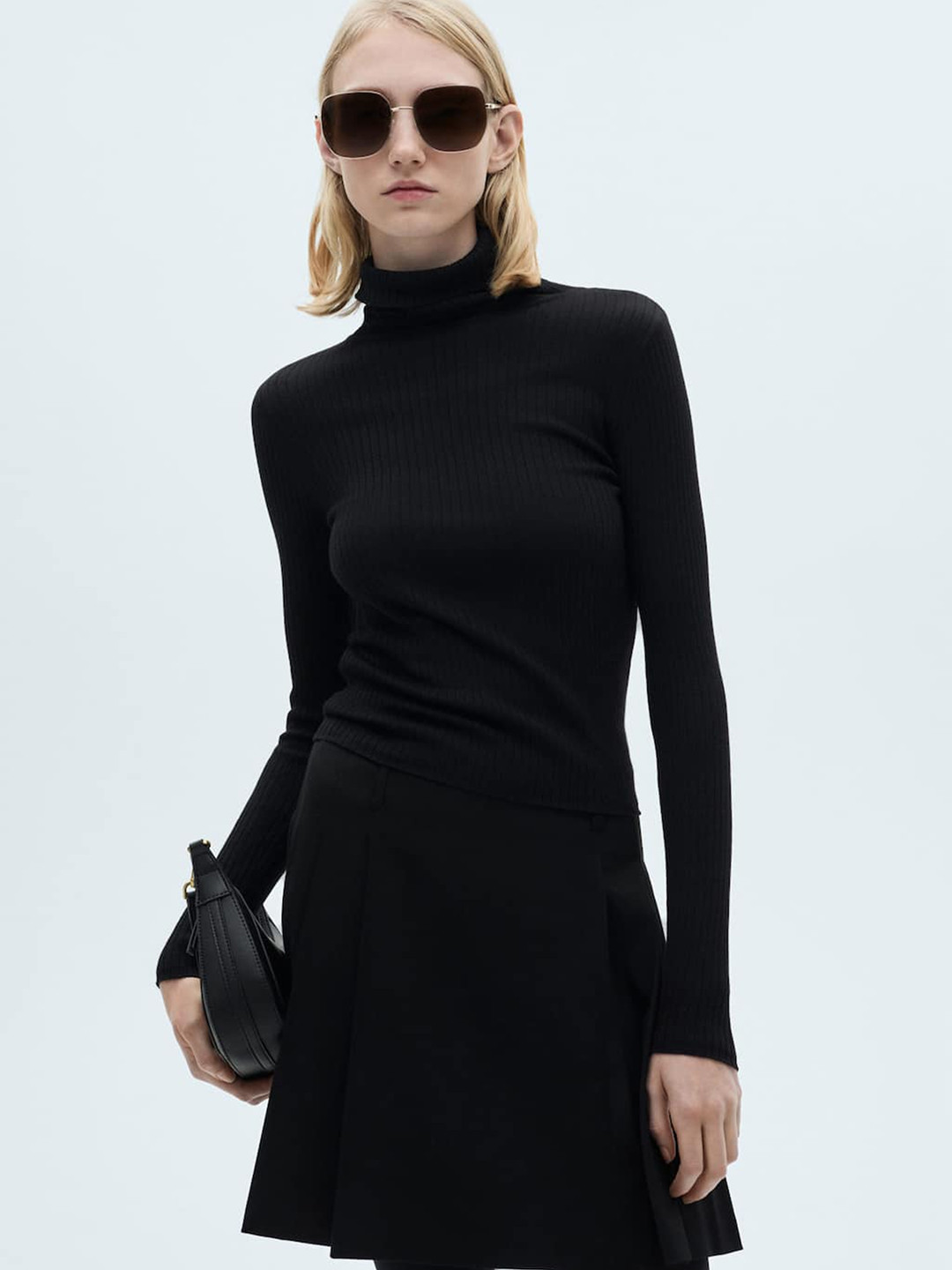 MANGO Turtle Neck Pullover