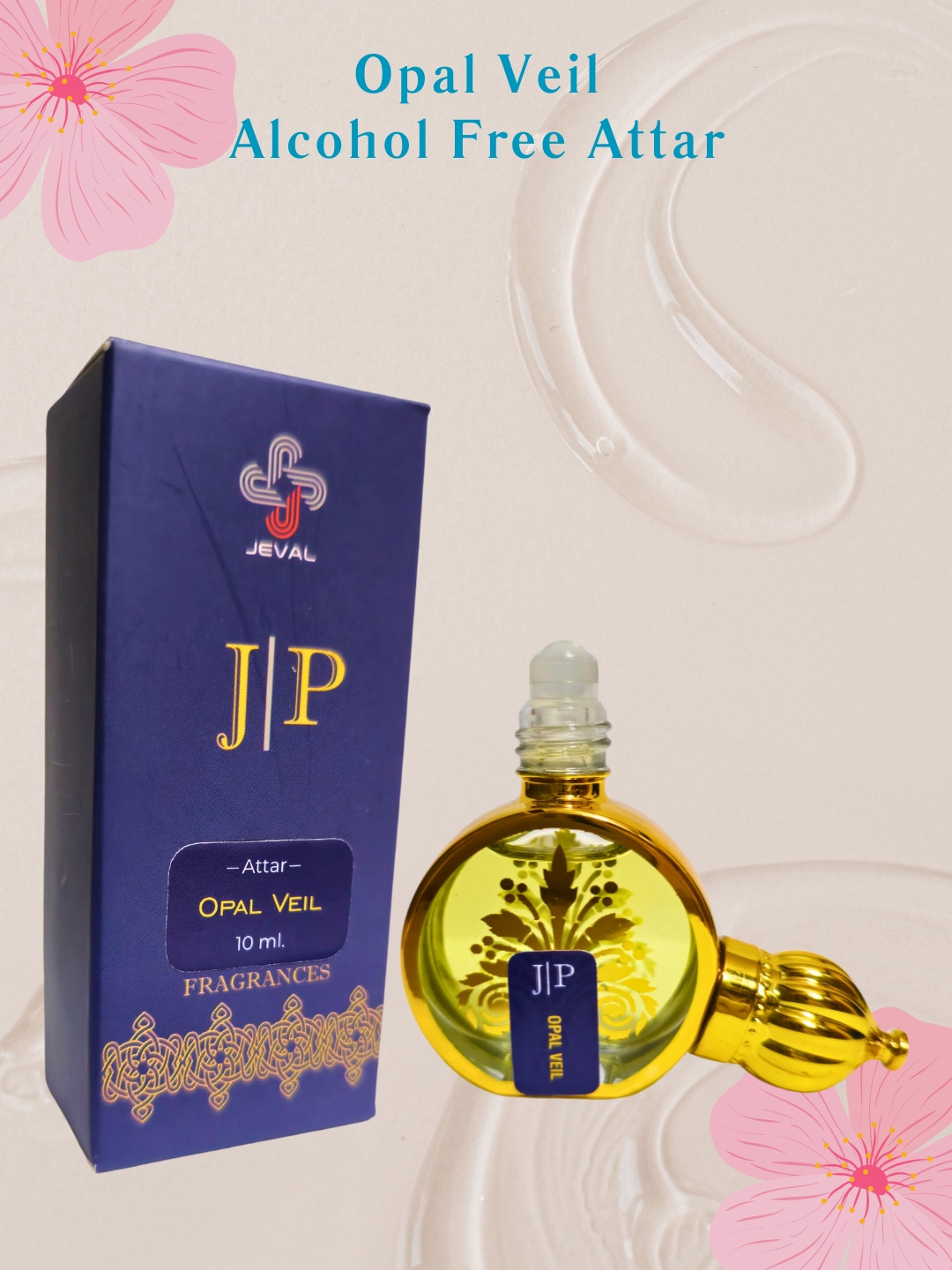 Jeval Women Opal Veil Alcohol Free Long Lasting Attar 10 ml