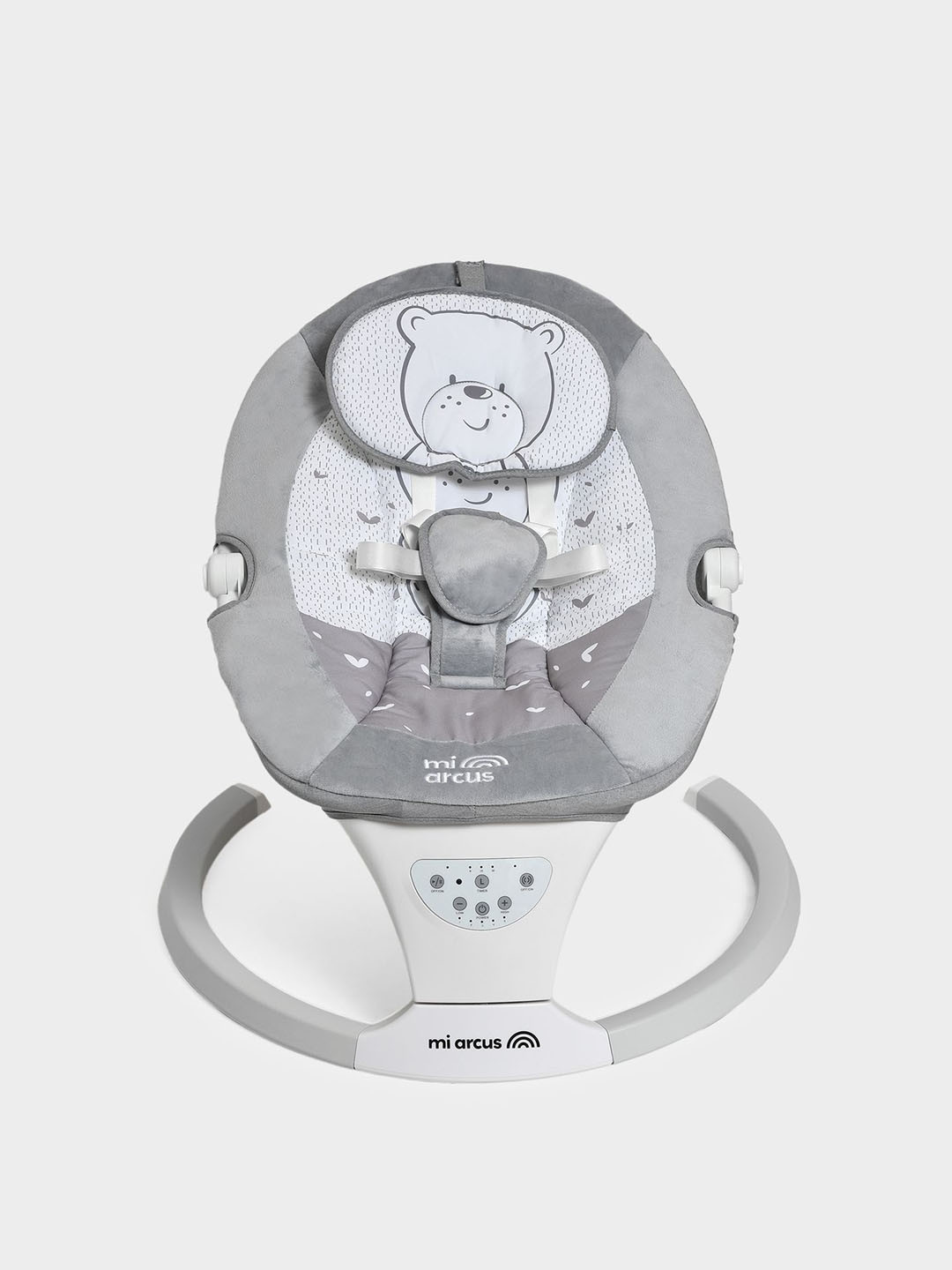 MiArcus Electric Baby Swing Cradle with Remote, Safety Belt, Soothing Vibration & Music