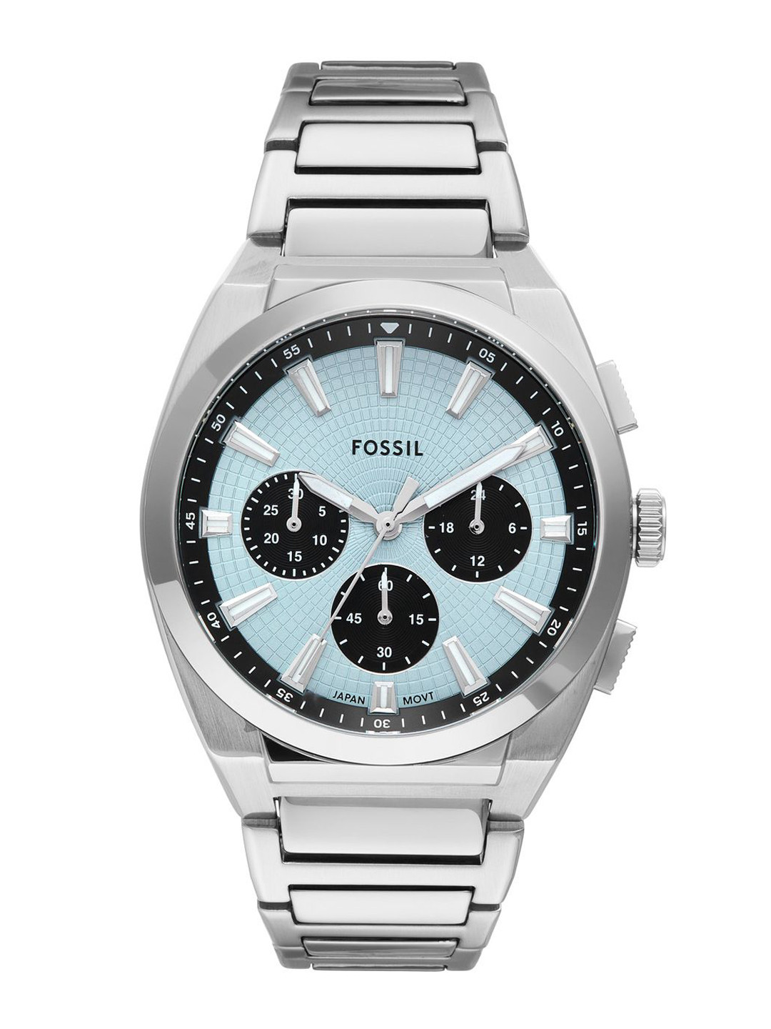 Fossil Men Dial & Stainless Steel Straps Analogue Watch FS6105