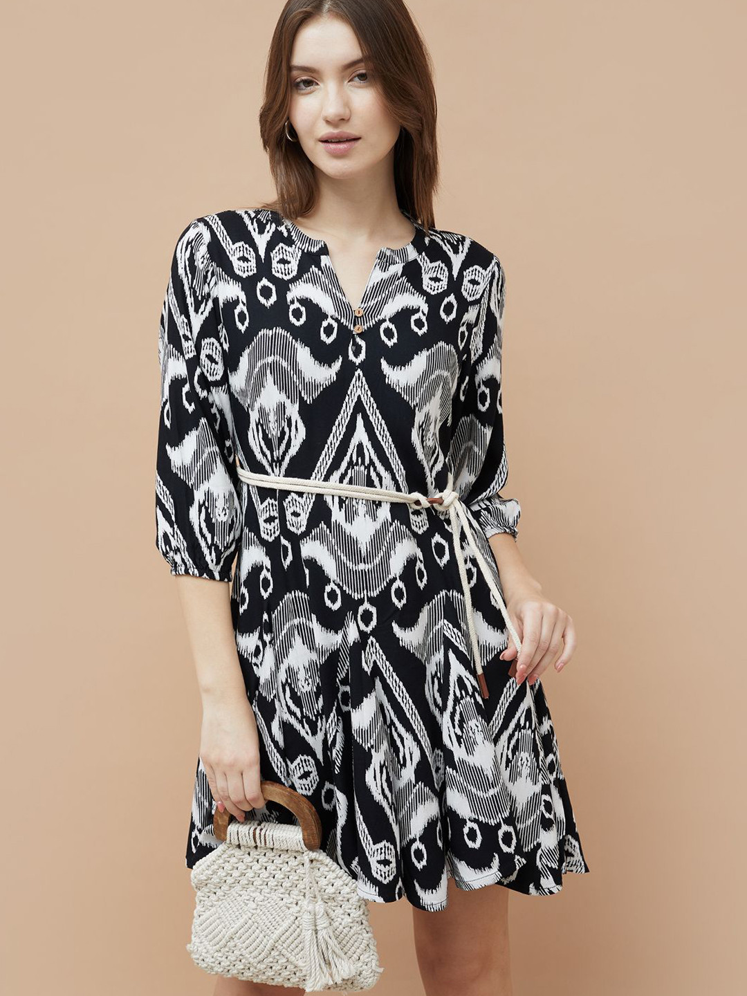 Fame Forever by Lifestyle Women Ethnic Motifs Printed A-Line Dress