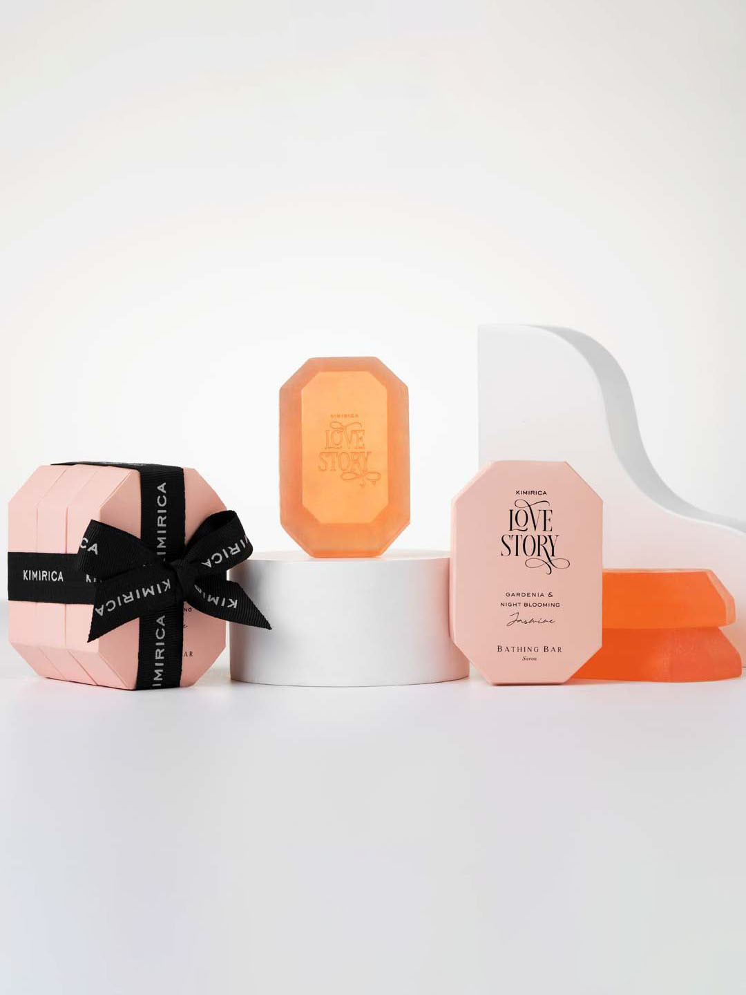 Kimirica Set Of 3 Luxury Jasmine Clear Soap- 250 g Each