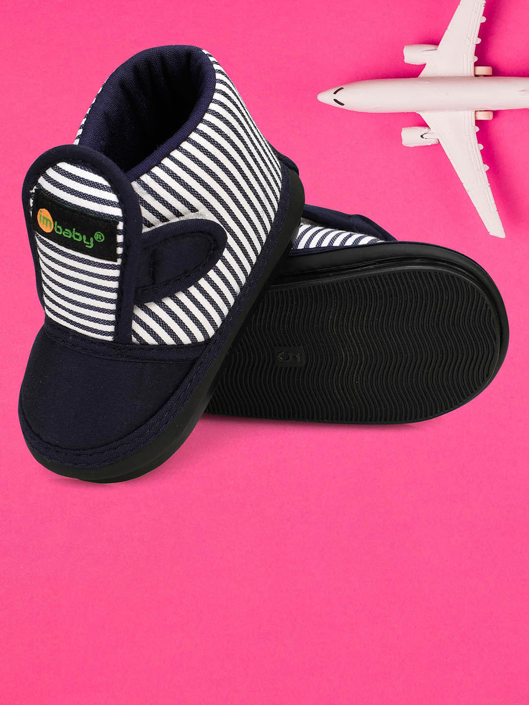 Im Baby Unisex Kids Striped Slip-On Shoes