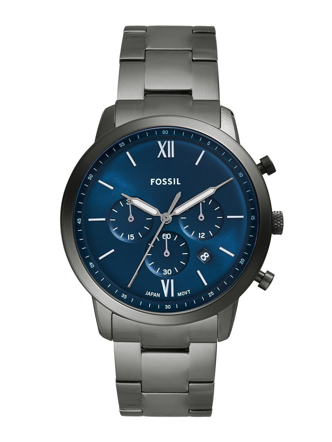 Fossil Men Dial & Stainless Steel Straps Analogue Watch FS6111