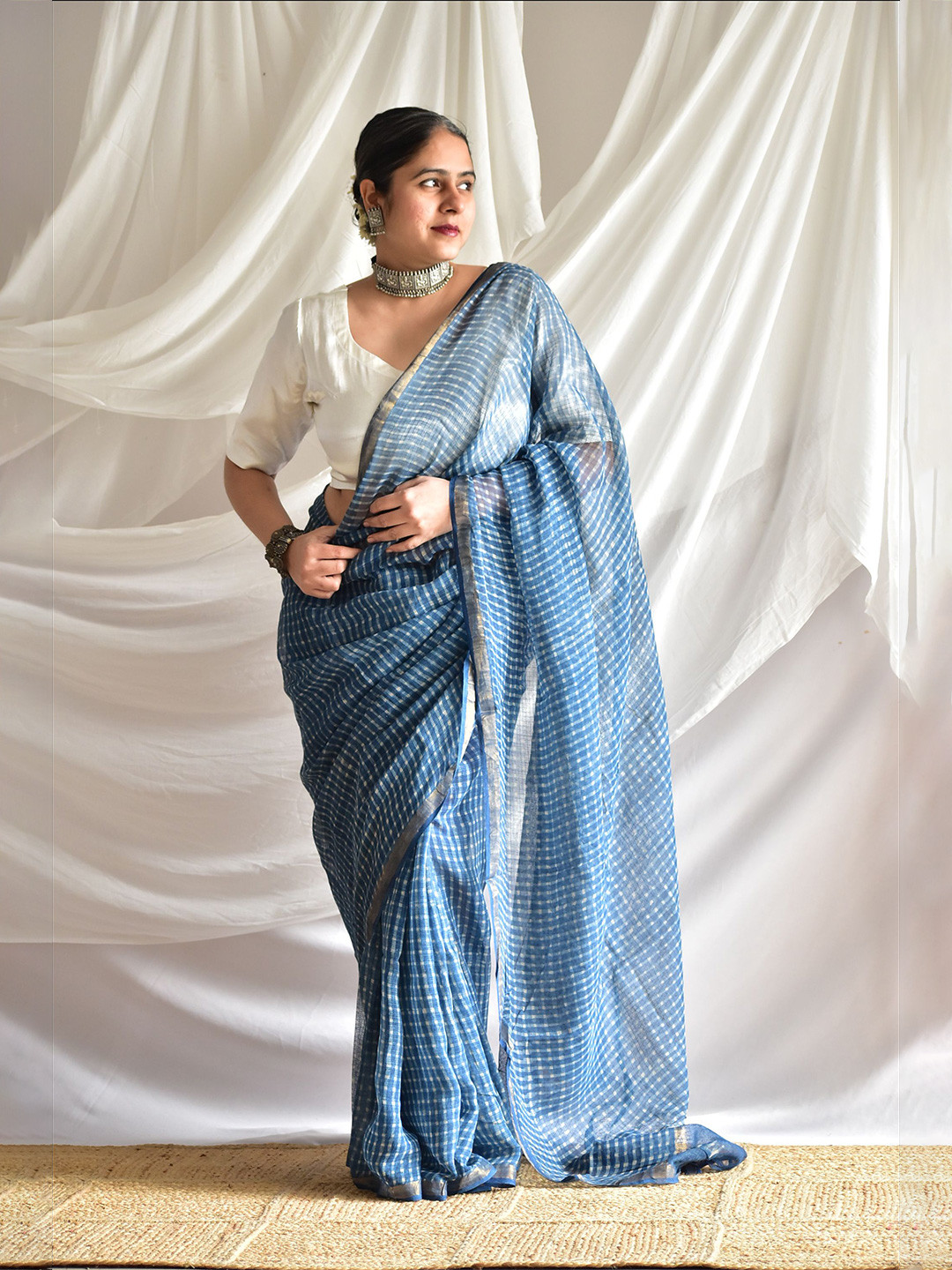 Sundarii Khanak Kota Doria Saree