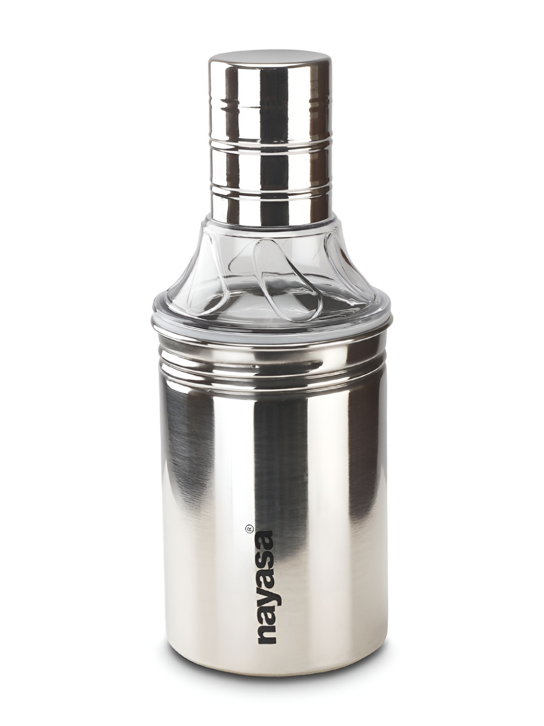 Nayasa Silver-Toned Stainless-Steel Easy-Pour Oil Dispenser - 500 ml