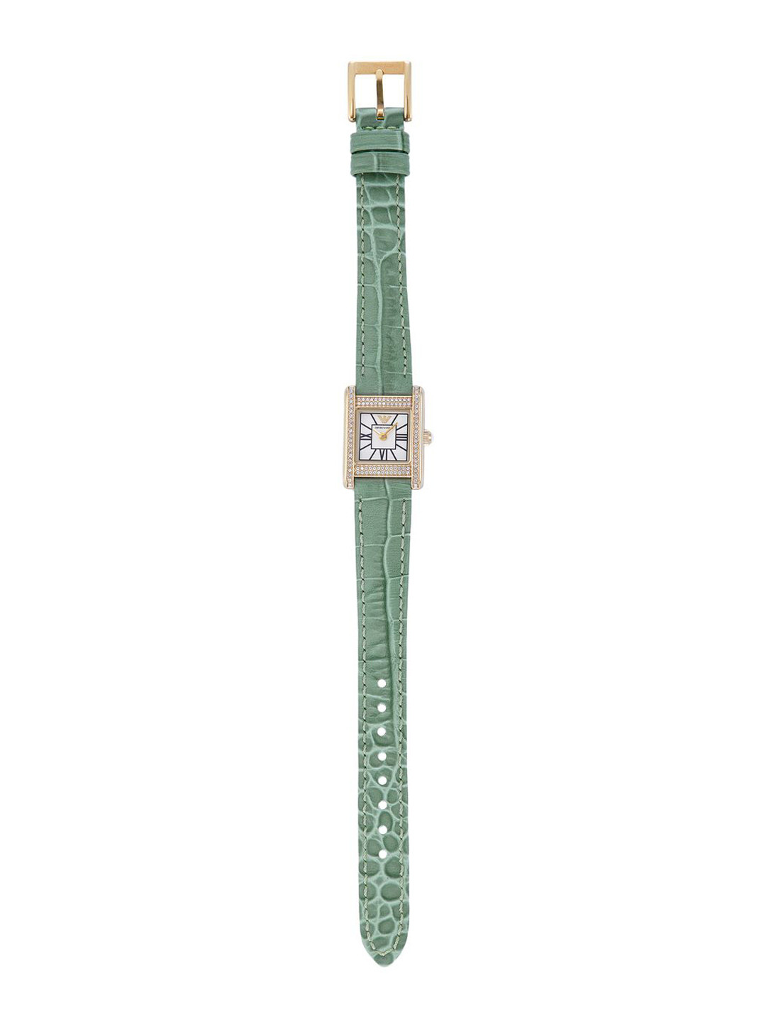 Emporio Armani Women Printed Dial & Leather Straps Analogue Watch AR11661