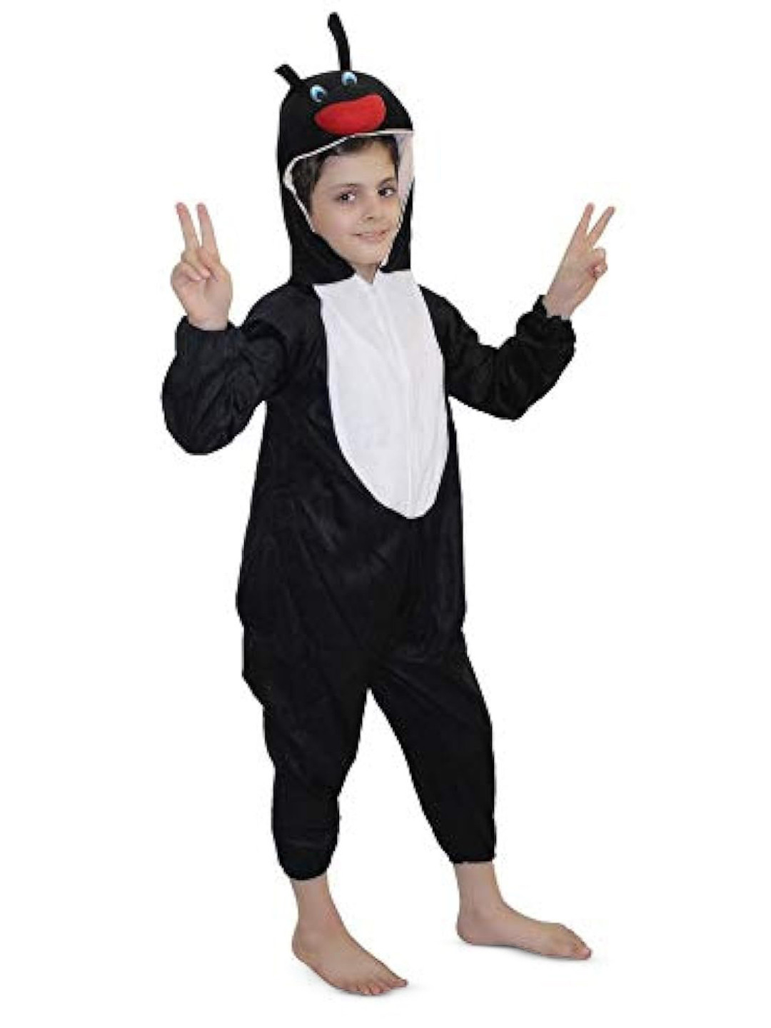 Kaku Fancy dresses Kids Hood Neck Ant Insect Costume
