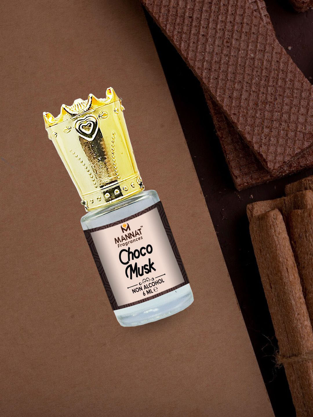 mannat fragrances Choco Musk Alcohol Free Attar 6 ml