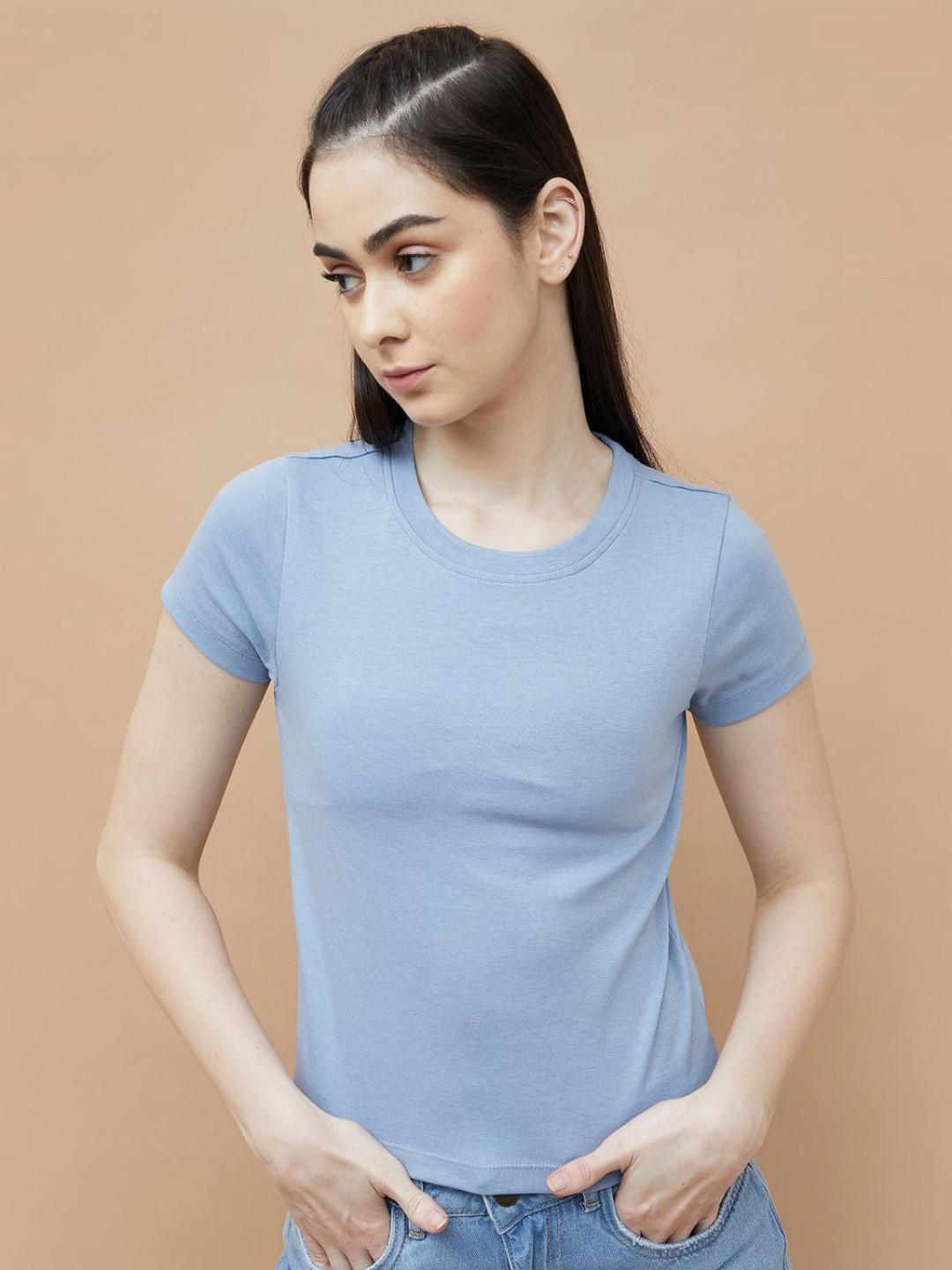 Ginger by Lifestyle Women Raw Edge T-shirt