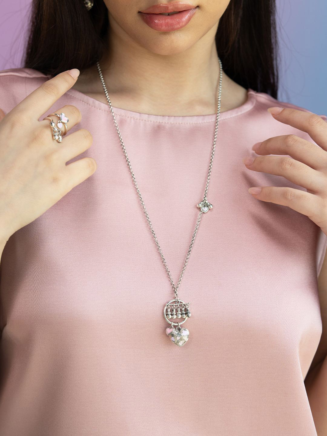 SHAYA Bring in the Comfort 925 Sterling Silver Heart Chain