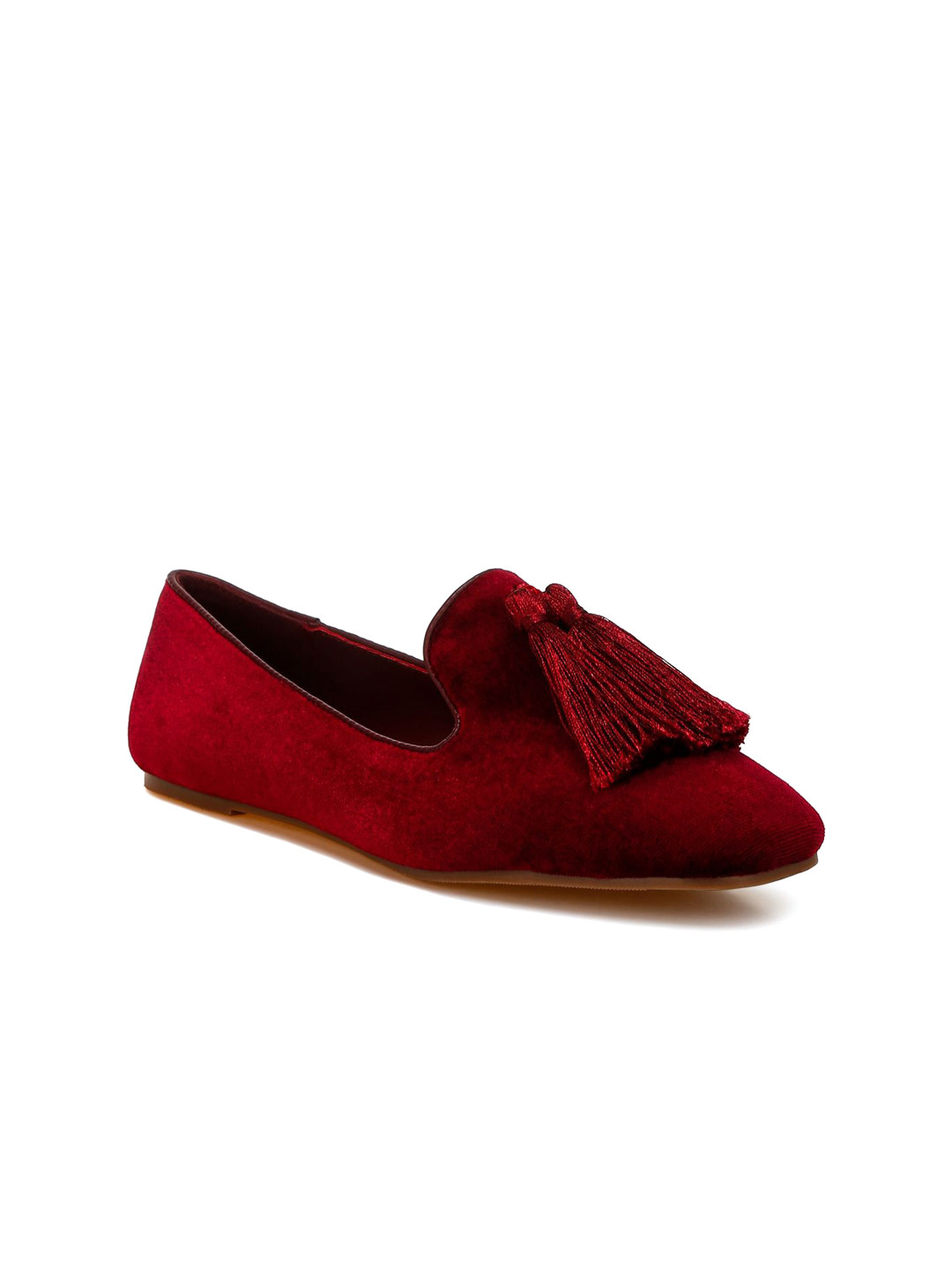 RAG & CO Women Velvet Loafers