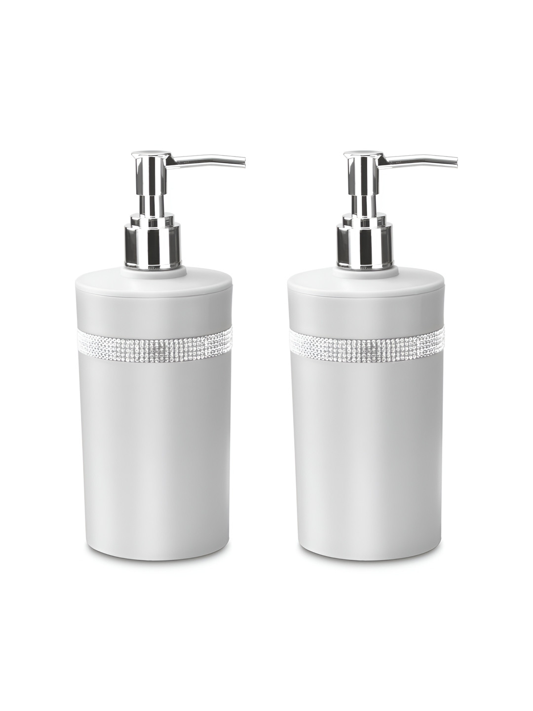 Nayasa Sapphire Set of 2 Grey Soap Dispenser& Handwash Dispenser with Pump