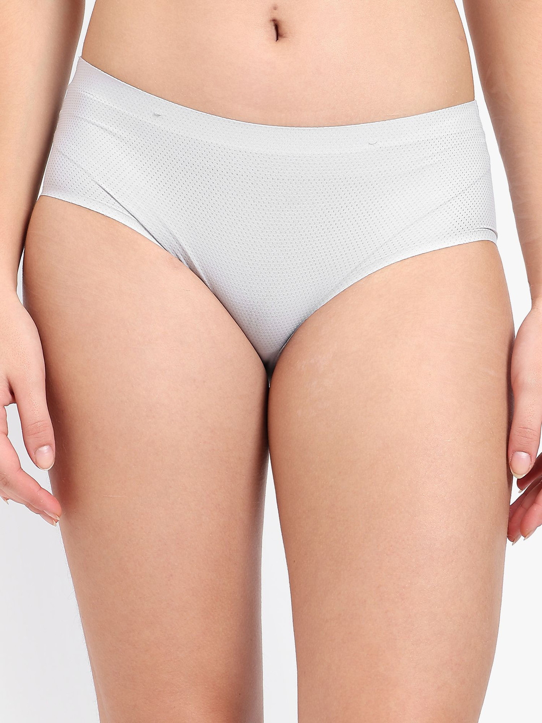 Munaafi Women Mid Rise Basic Brief 6003-S-GREYY