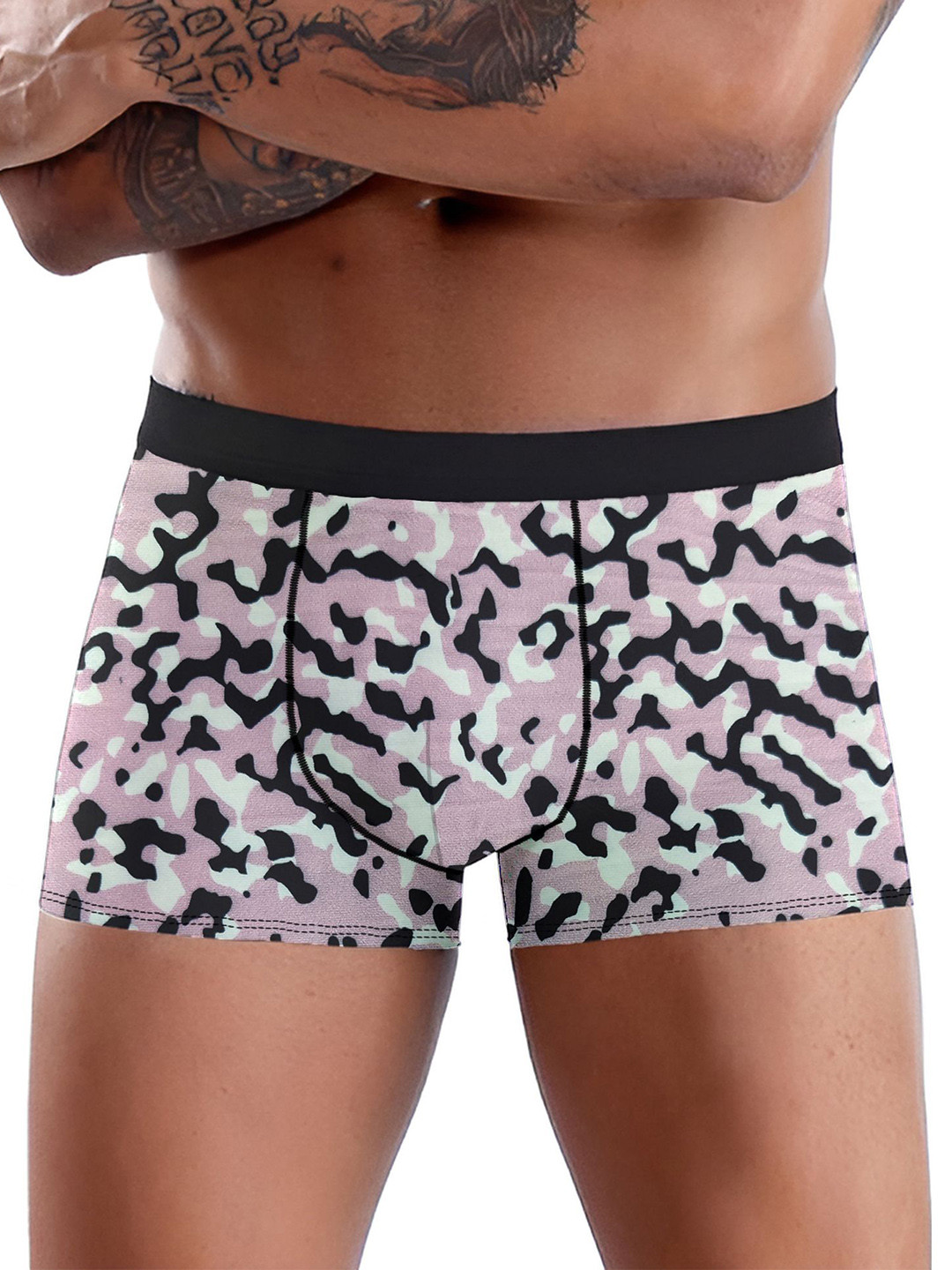 DISPENSER Men Pack of 2 Anti Bacterial Micromodal Stretchable Printed Trunk C7-C14-M