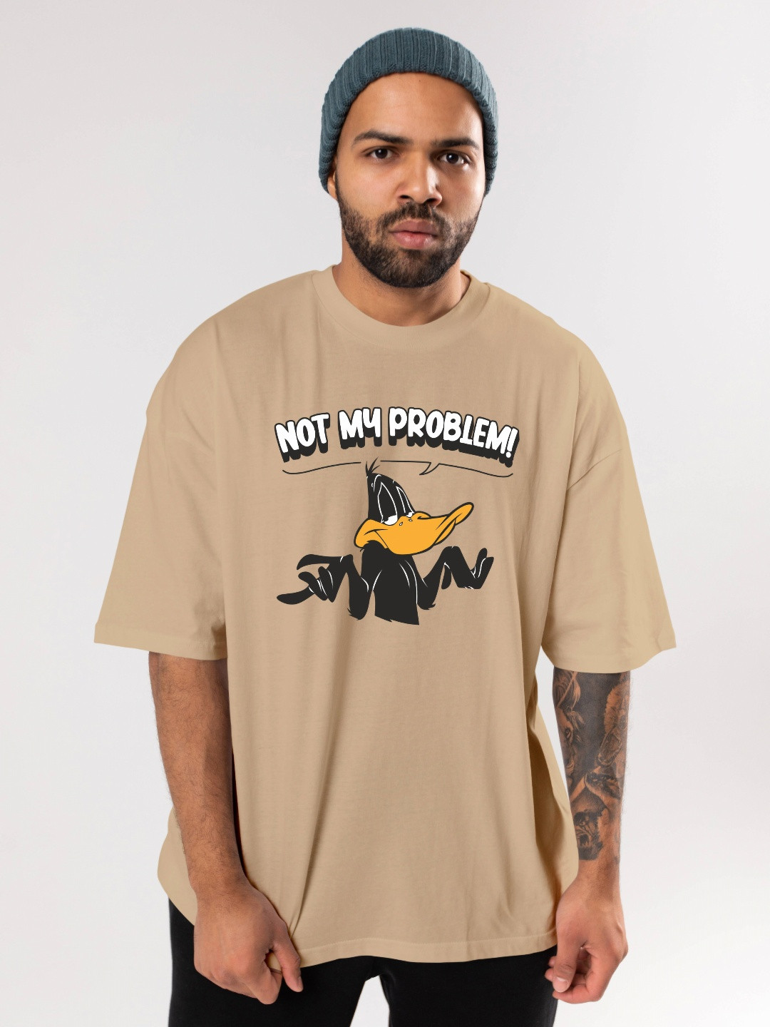 Men Looney Tunes Graphic Oversized T-shirt