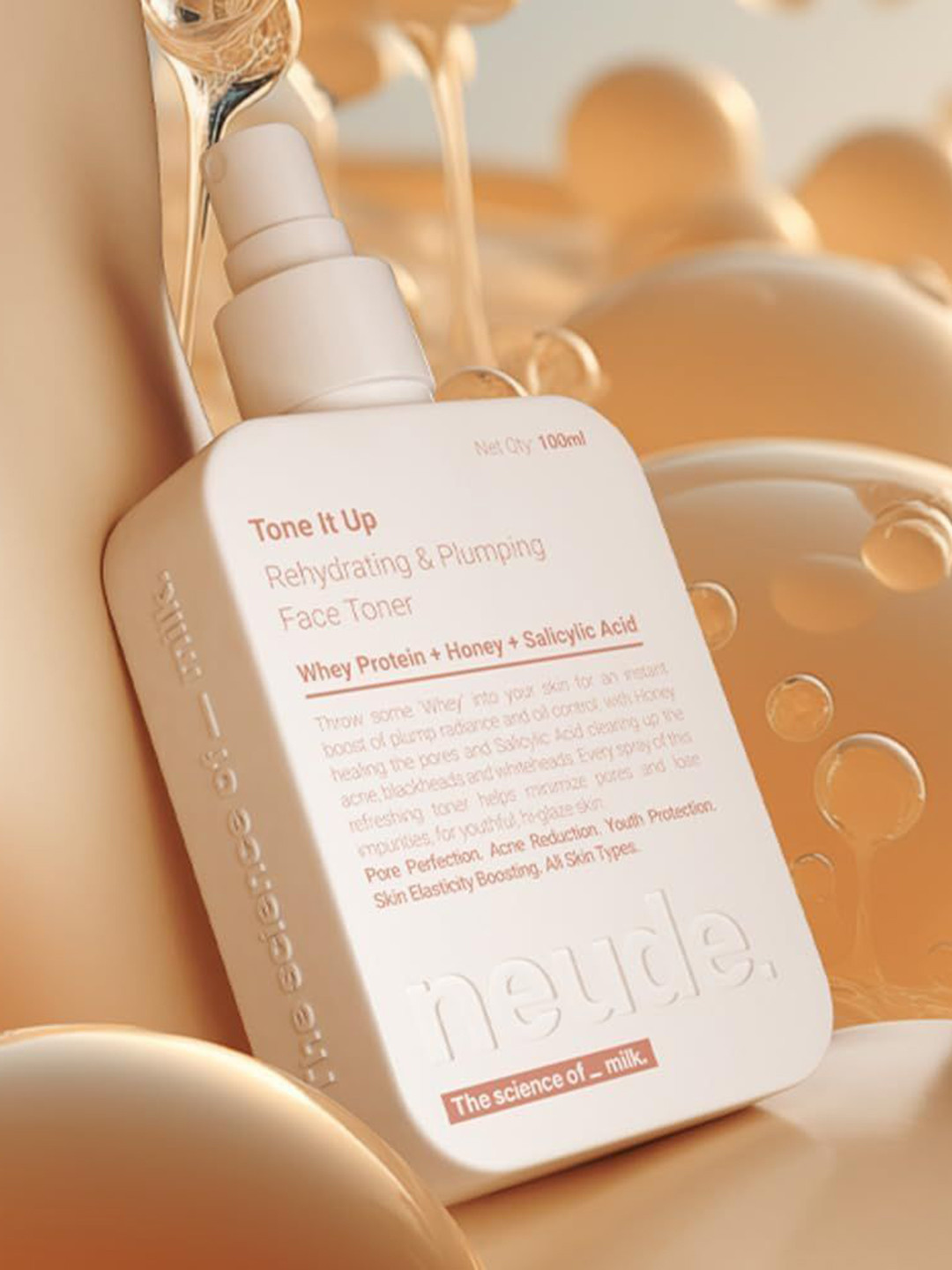 Neude Skin Pack Of 2 Tone It Up Rehydrating & Plumping Face Toner - 100 ml Each