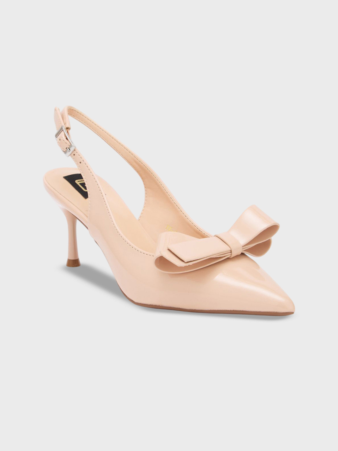 Sole To Soul Women Slim Heeled Bow Detail Mules