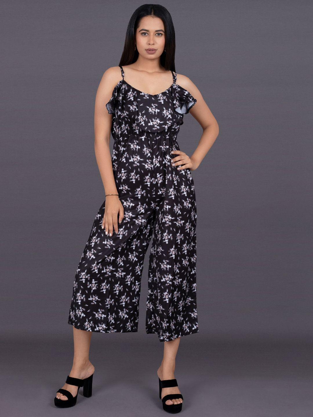 La Aimee Women Floral Printed Basic Jumpsuit