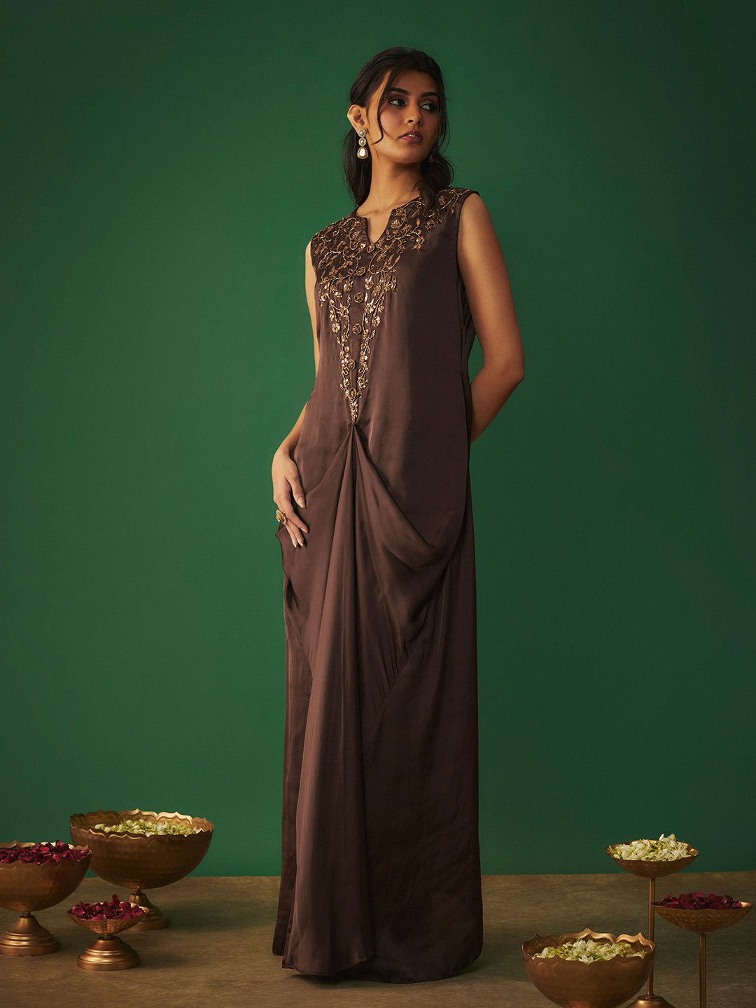 Mehak Murpana Women Embroidered Maxi Dress