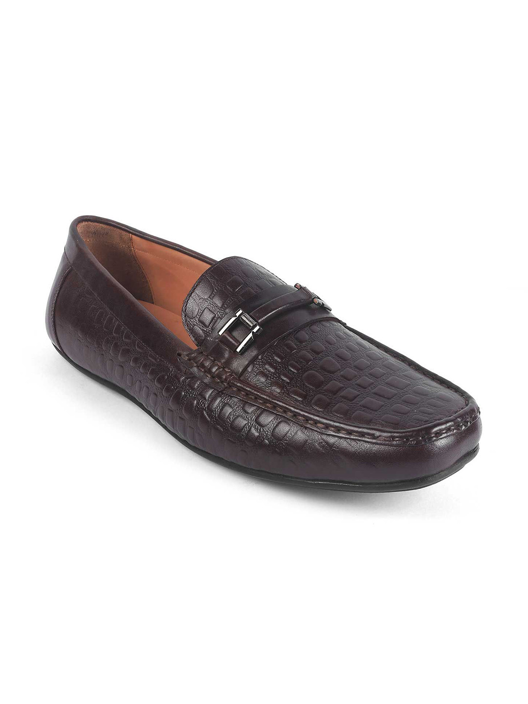 Tresmode Camil Brown Men'S Leather Driving Loafers