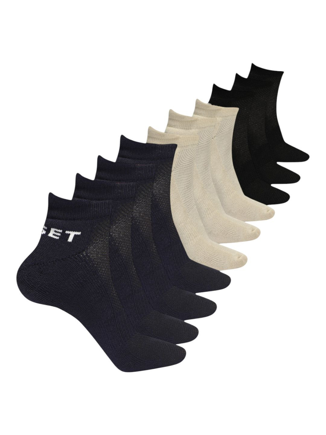 CRUSSET Men Pack of 10 Bamboo Super Soft & Odour Free Breathable Ankle Length Socks