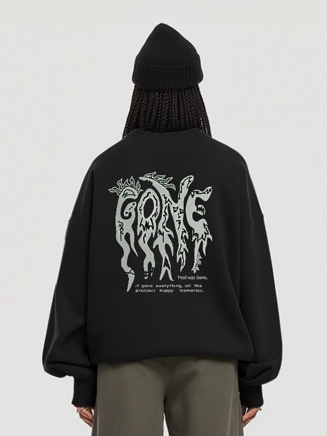 TheBTclub GONE Women Printed Sweatshirt