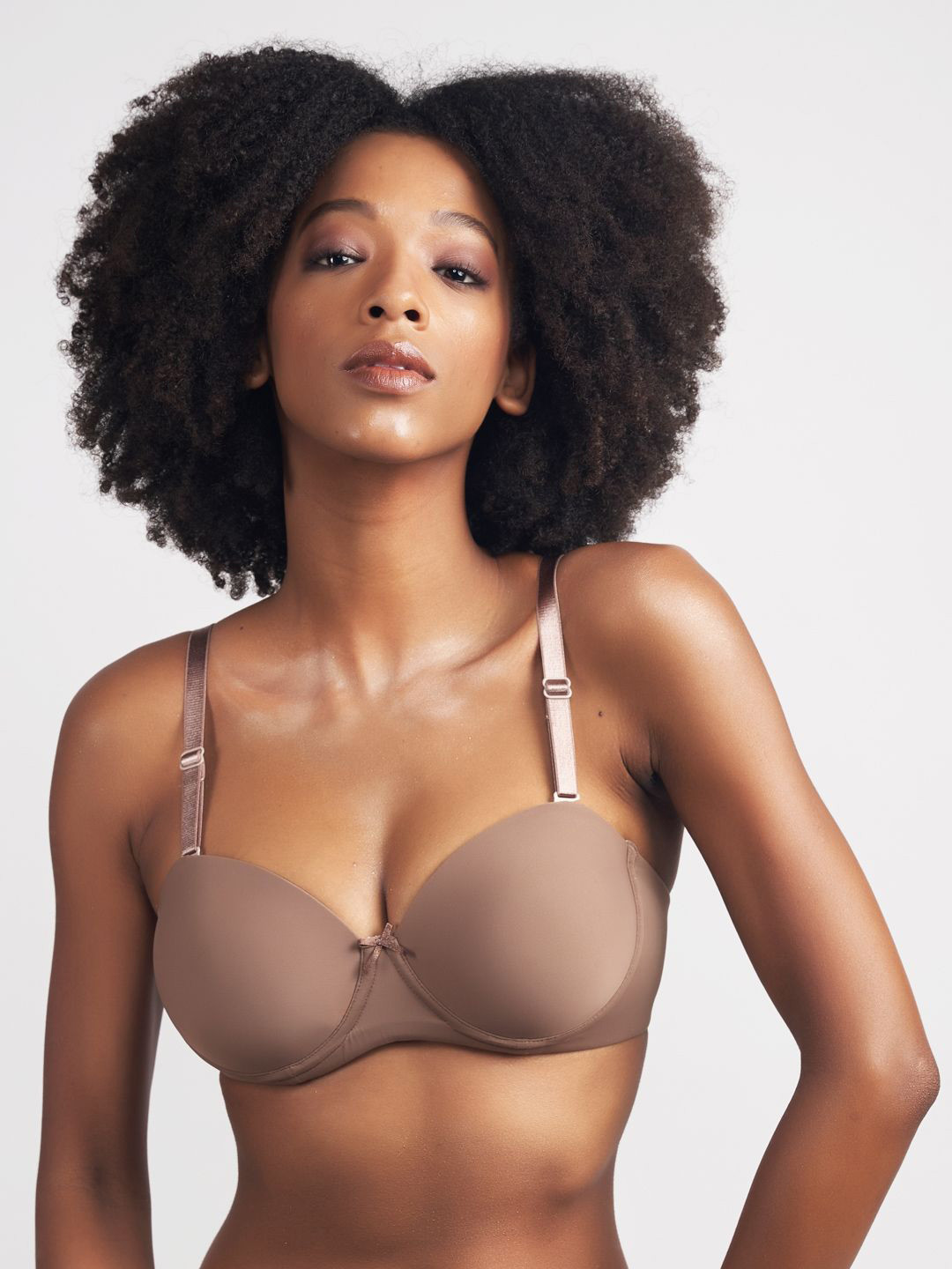 Chelvet Padded Wired Demi Cup Bra