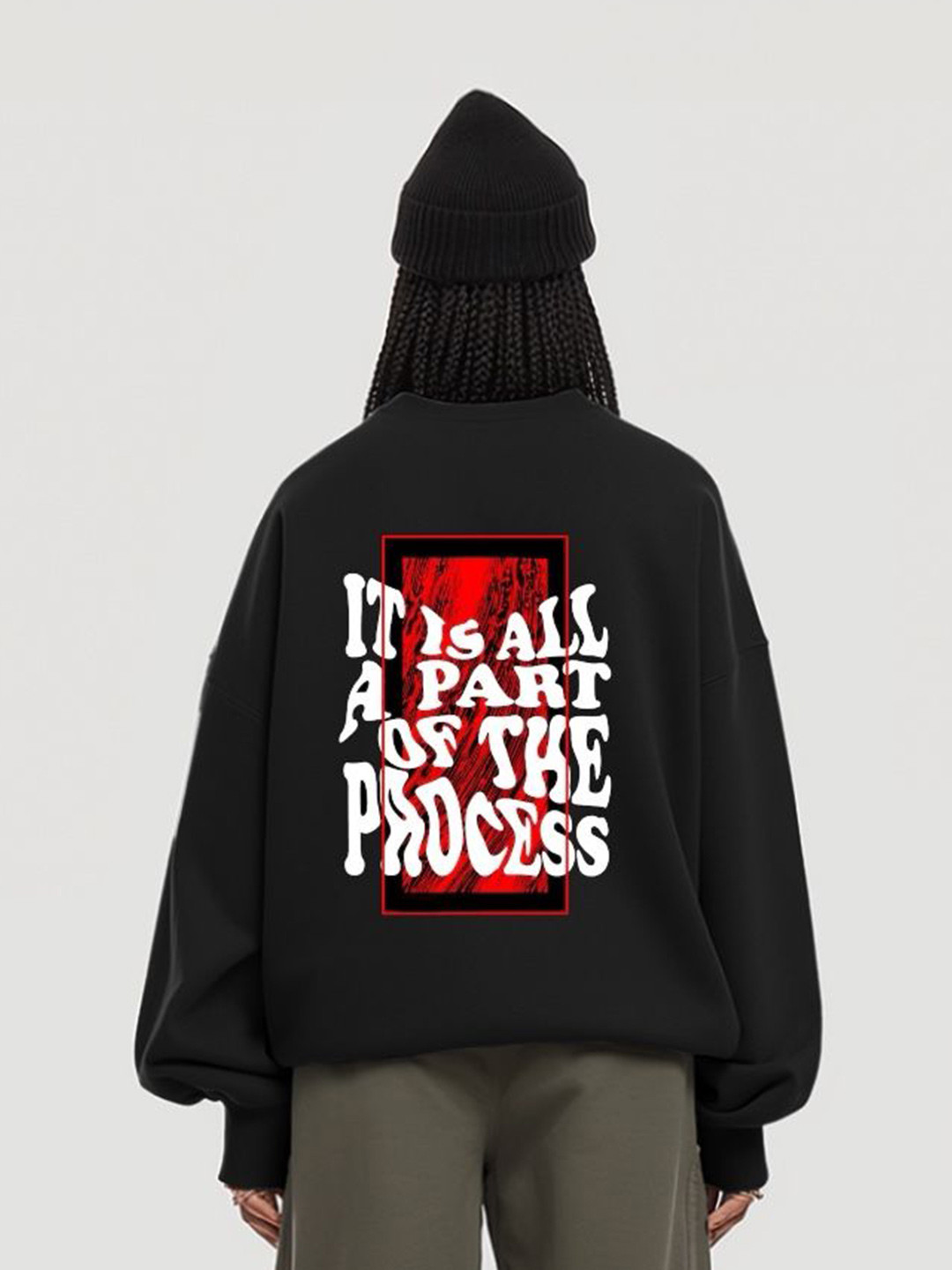 TheBTclub Unisex Part Of Process Printed Sweatshirt