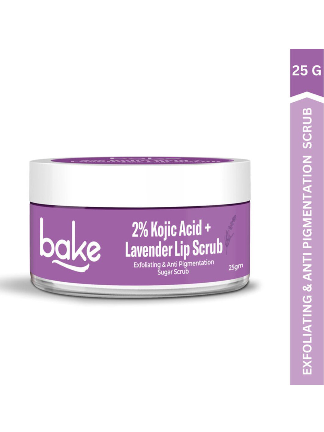 BAKE 2% Kojic Acid Lavender Exfoliating Anti-Pigmentation Sugar Lip Scrub - 25g