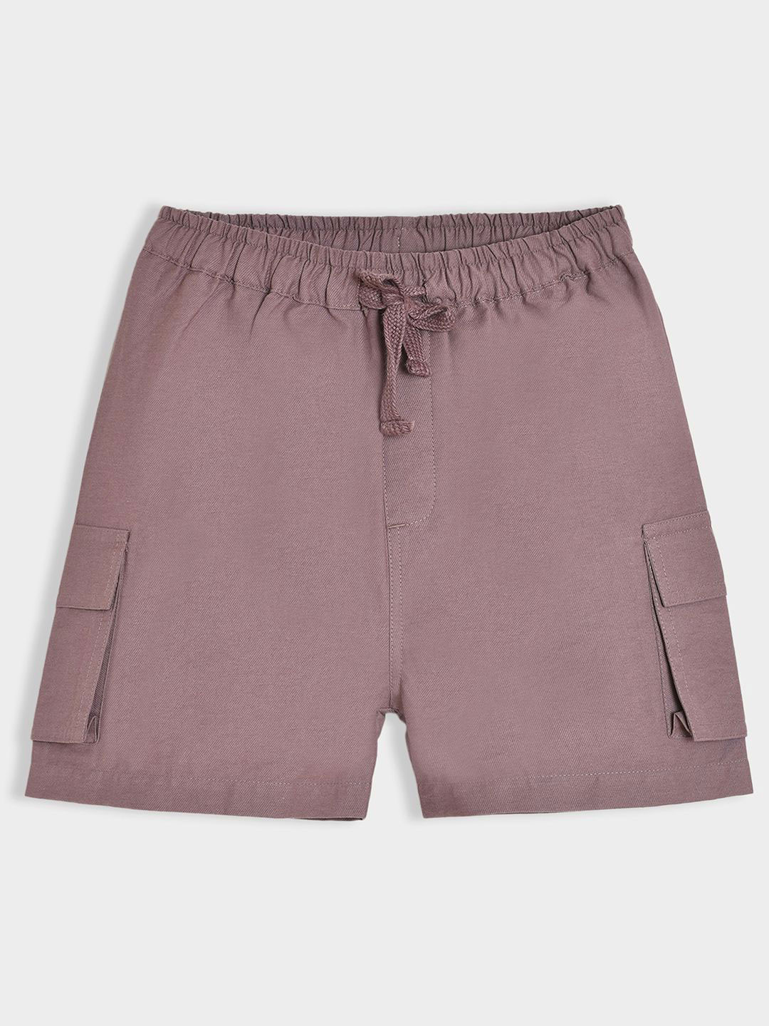 MiArcus Mid-Rise Kids Cargo Solid Shorts for Kids