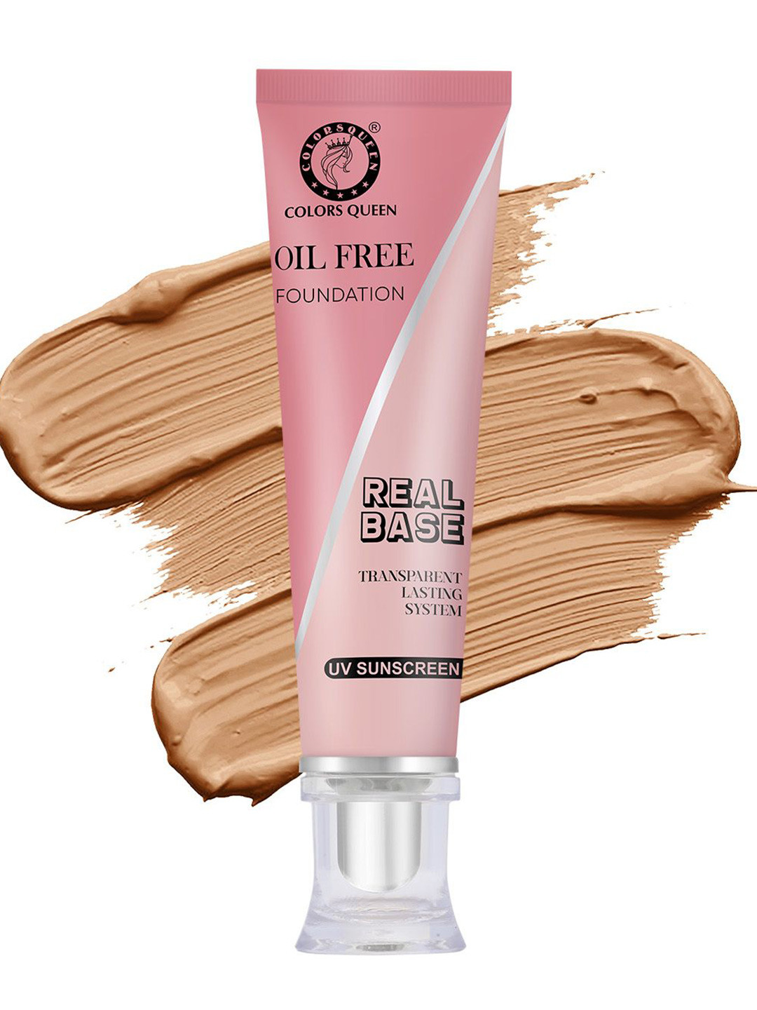 Colors Queen Oil Free Real Base Foundation - 40 ml - Rose Shimmer